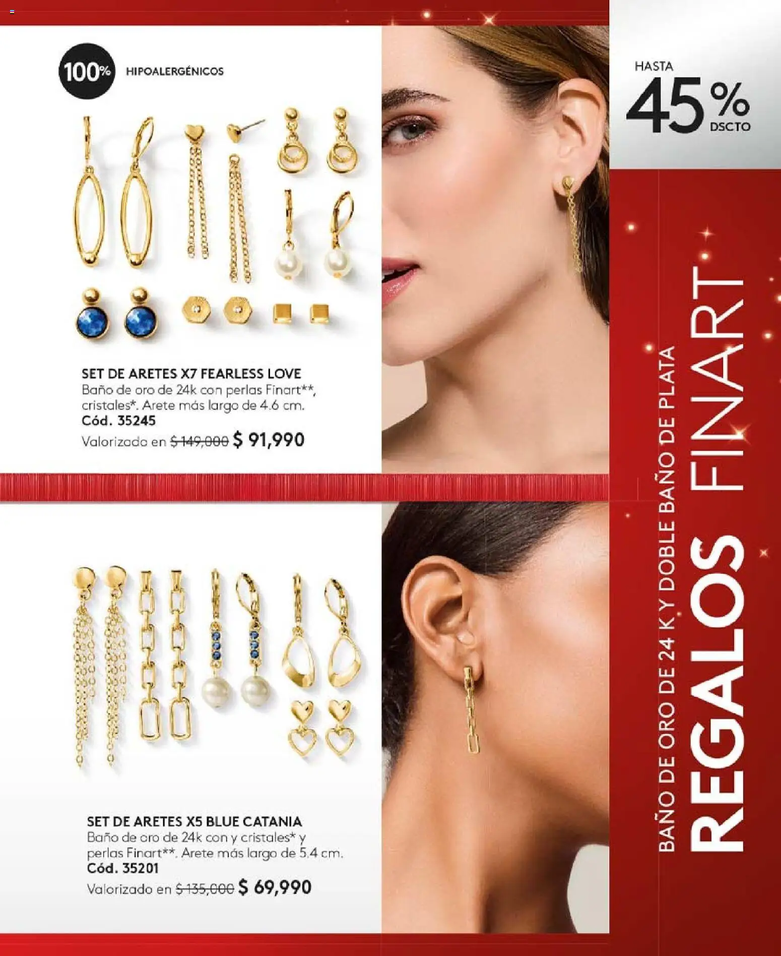 Ésika revista - valida desde el 03.11.2025 | Página: 91 | Productos: Aretes, Baño