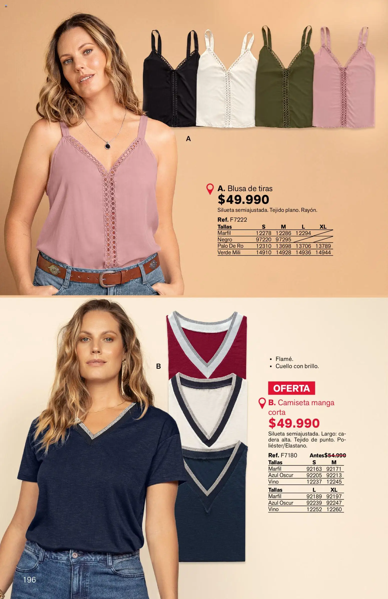 Leonisa revista - valida desde el 03.04.2026 | Página: 196 | Productos: Camiseta, Cuello, Blusa, Vino