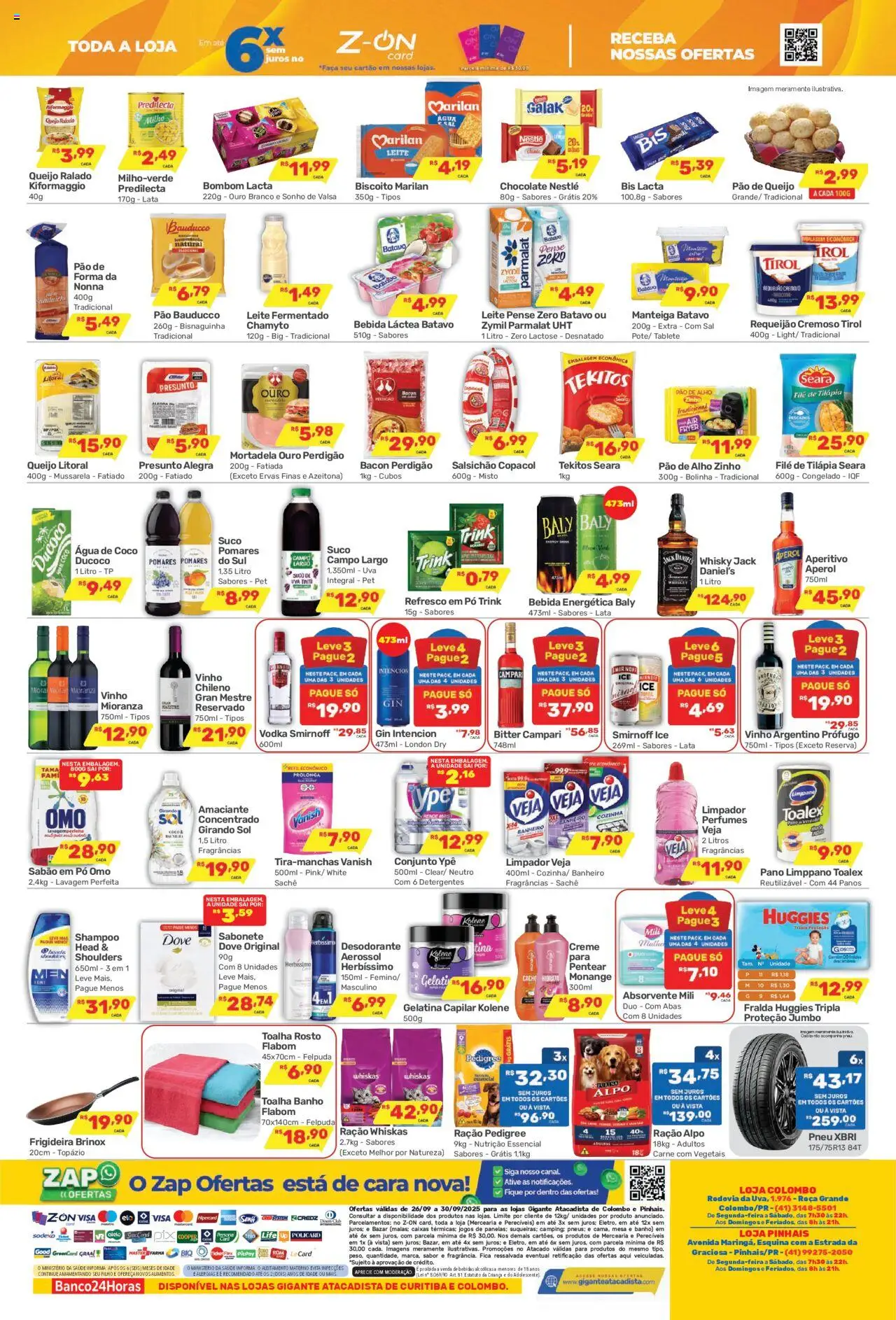 Gigante Atacadista Folheto - válido de 26.09.2025 | Página: 2 | Produtos: Cará, Manteiga, Tilápia, Tinta