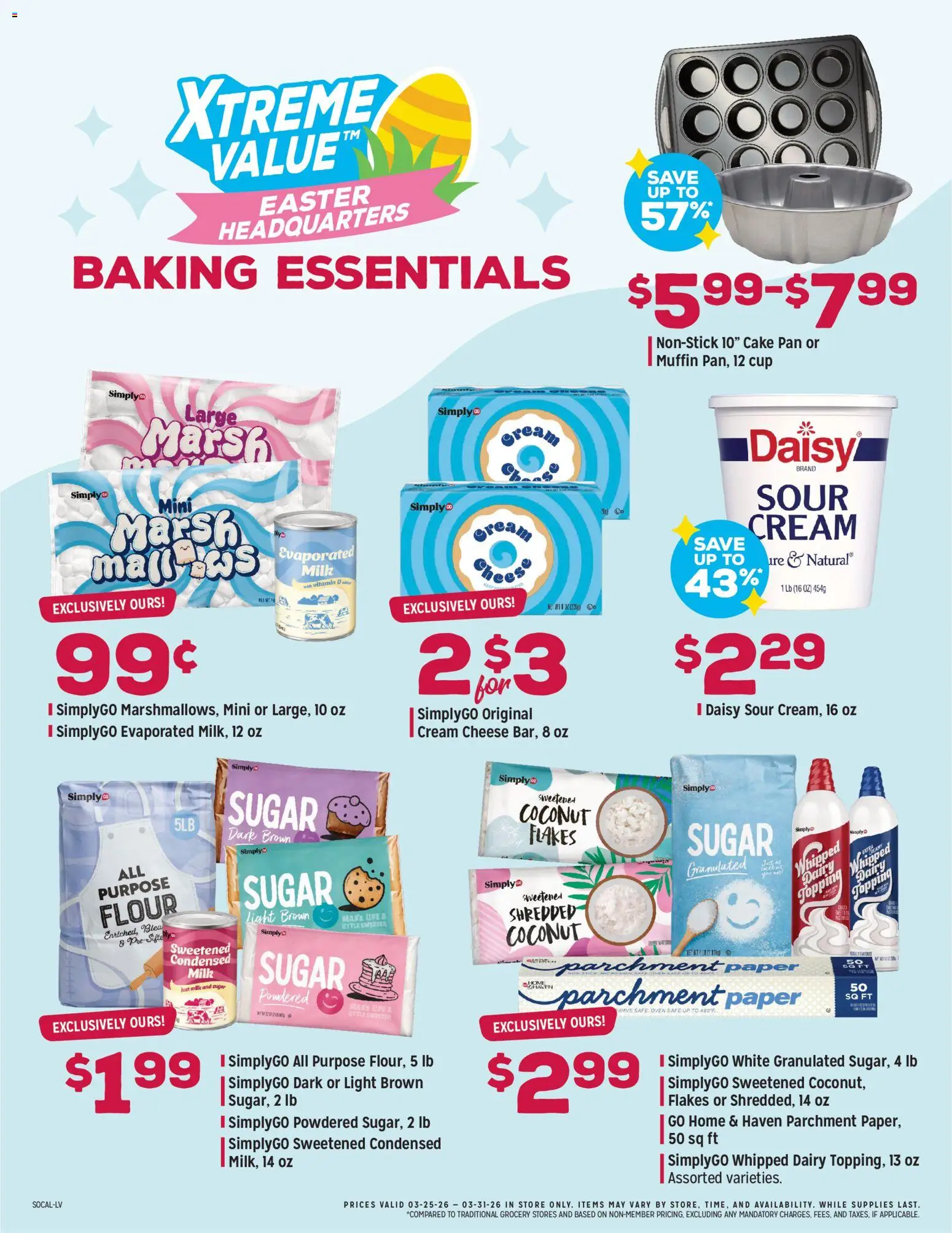 Grocery Outlet Weekly Ad - CA - valid from 25.03.2026 | Page: 5 | Products: Pan, Milk, Cheese, Cream
