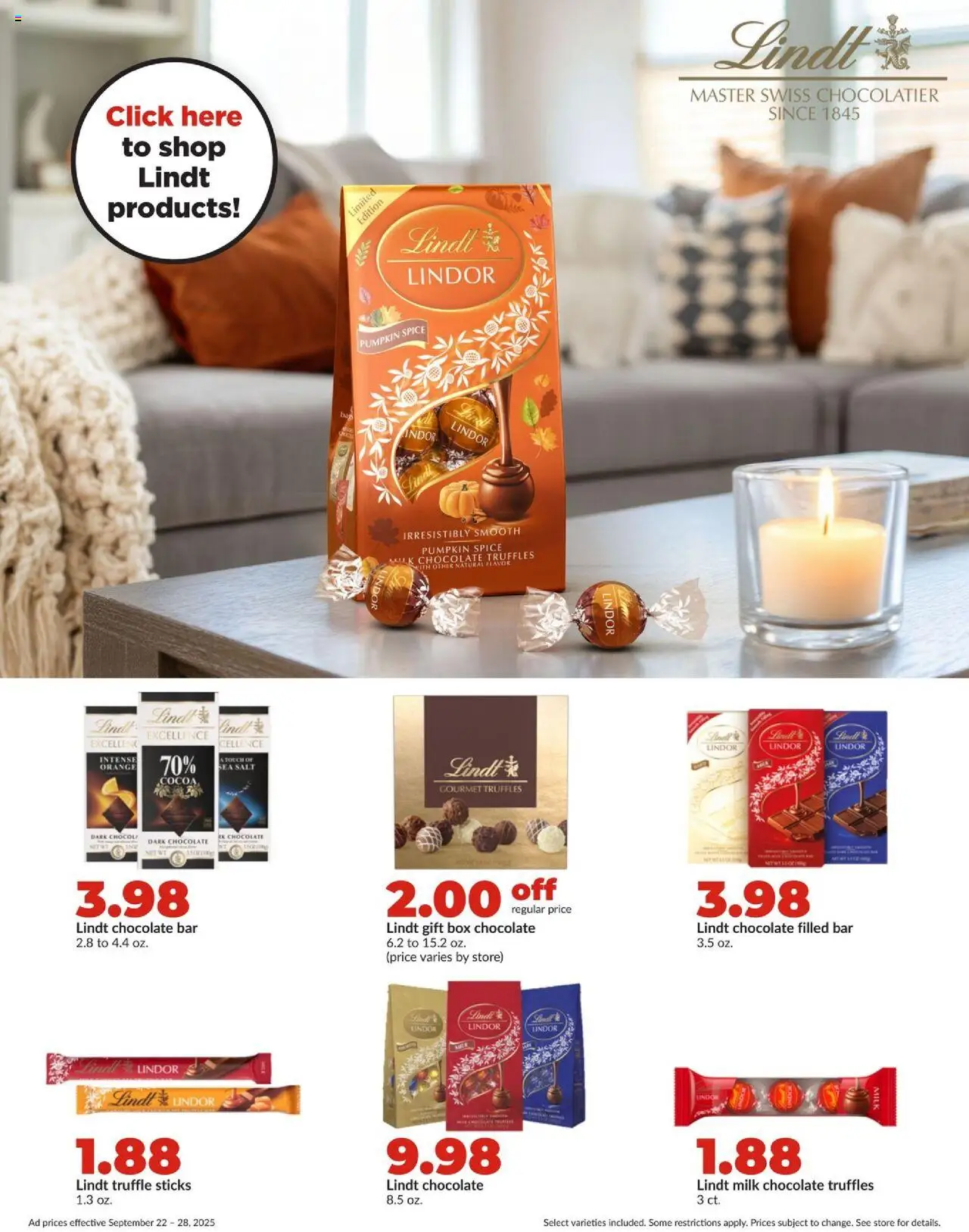 HyVee Weekly Ad - valid from 22.09.2025 | Page: 21 | Products: Box, Milk, Salt, Pumpkin