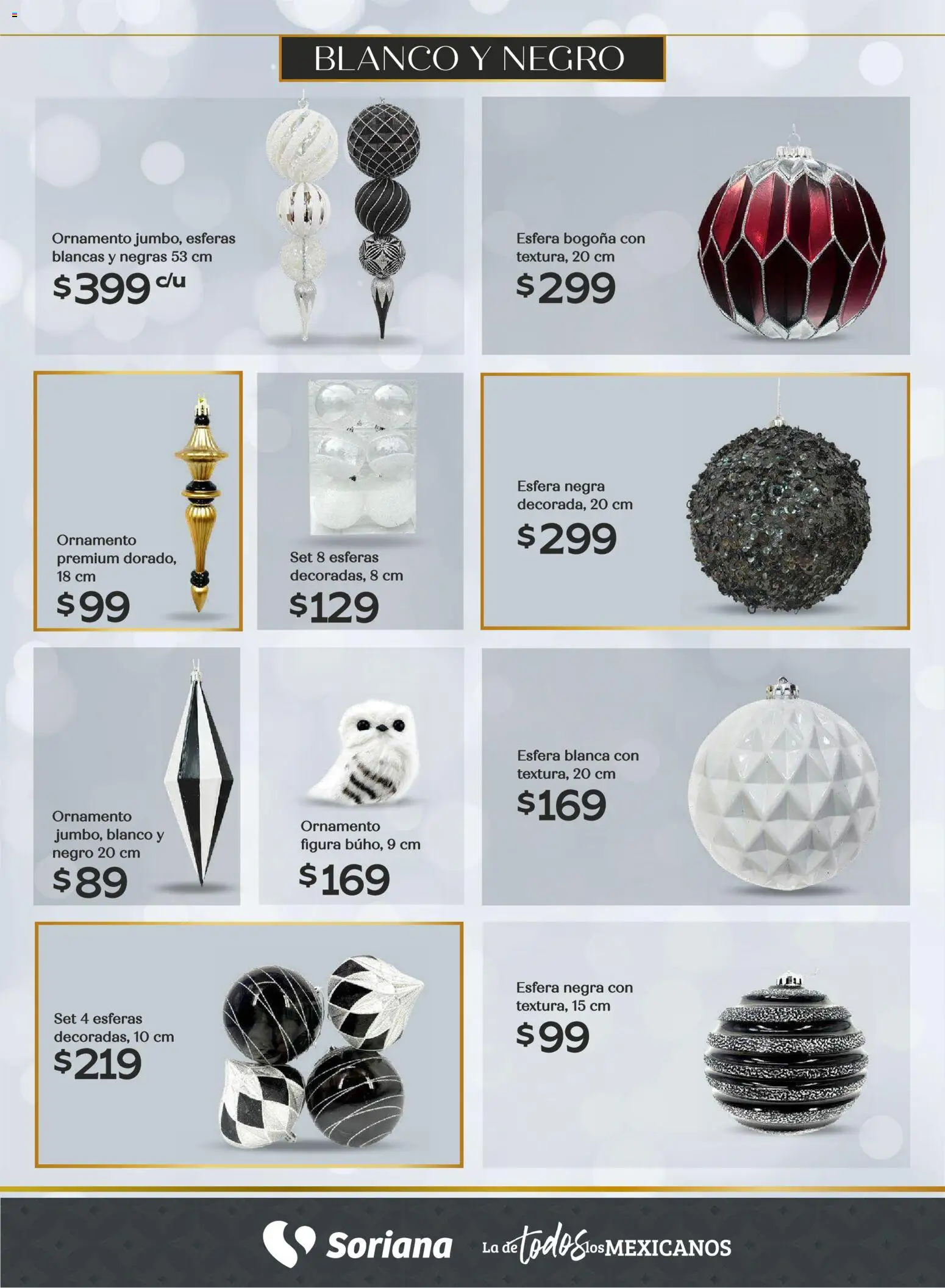 Nuevas ofertas de Soriana válidas en toda la República Mexicana desde el 25.09.2025. ¡Encuentra las mejores ofertas en Soriana - Decoración Navideña Súper Nacional! | Página: 23