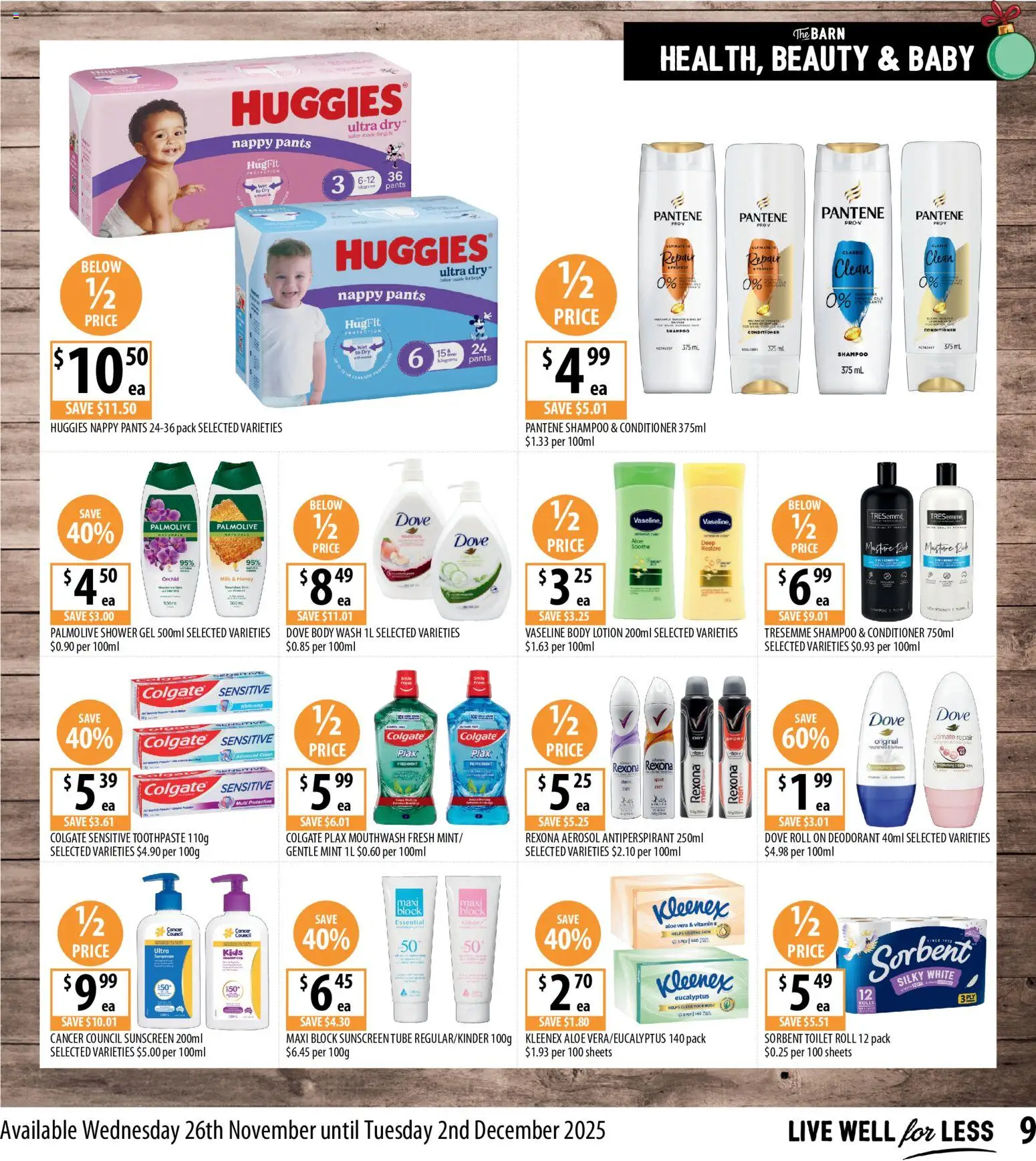 Supabarn catalogue - valid from 26.11.2025 | Page: 9 | Products: Honey, Lotion, Pants, Vaseline