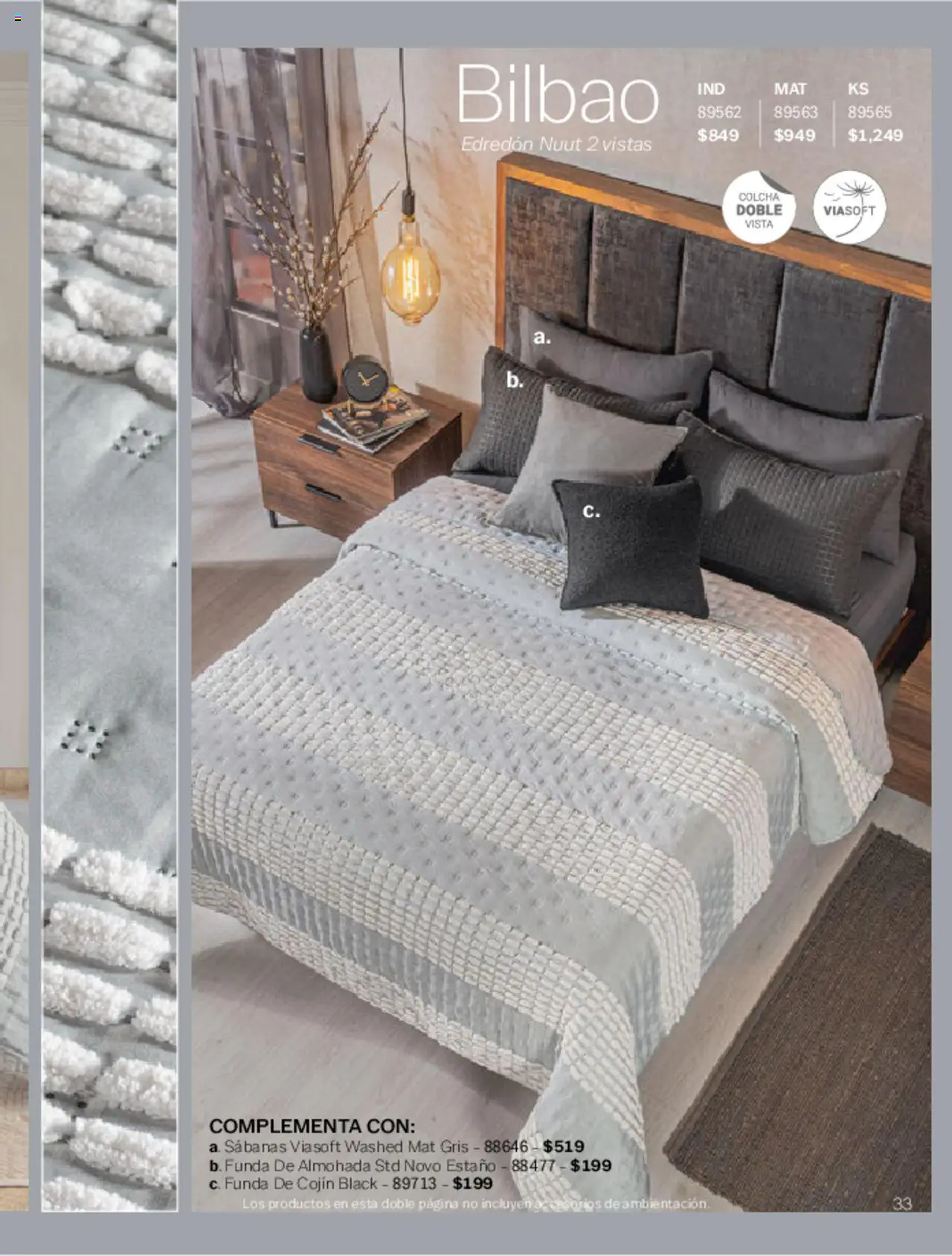 Nuevas ofertas de Vianney válidas en toda la República Mexicana desde el 07.03.2025. ¡Encuentra las mejores ofertas en Vianney catálogo Primavera! | Página: 35 | Productos: Funda, Funda de almohada, Almohada, Sabanas