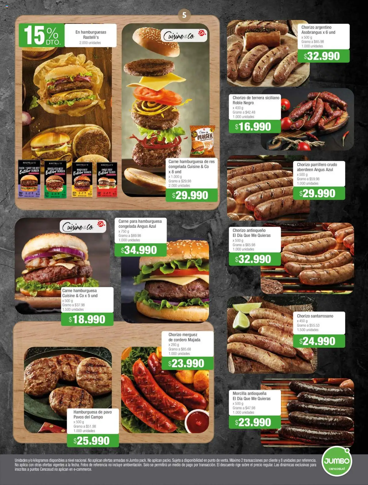 Jumbo revista - valida desde el 12.06.2025 | Página: 5 | Productos: Short, Sobre, Chorizo, Morcilla
