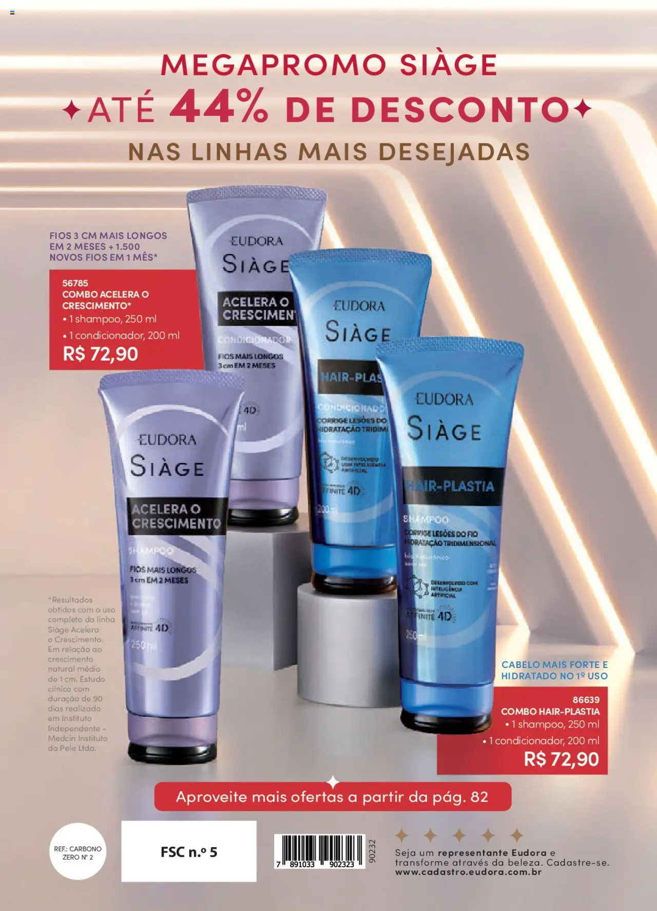 Eudora Folheto - válido de 06.08.2025 | Página: 54 | Produtos: Shampoo, Condicionador
