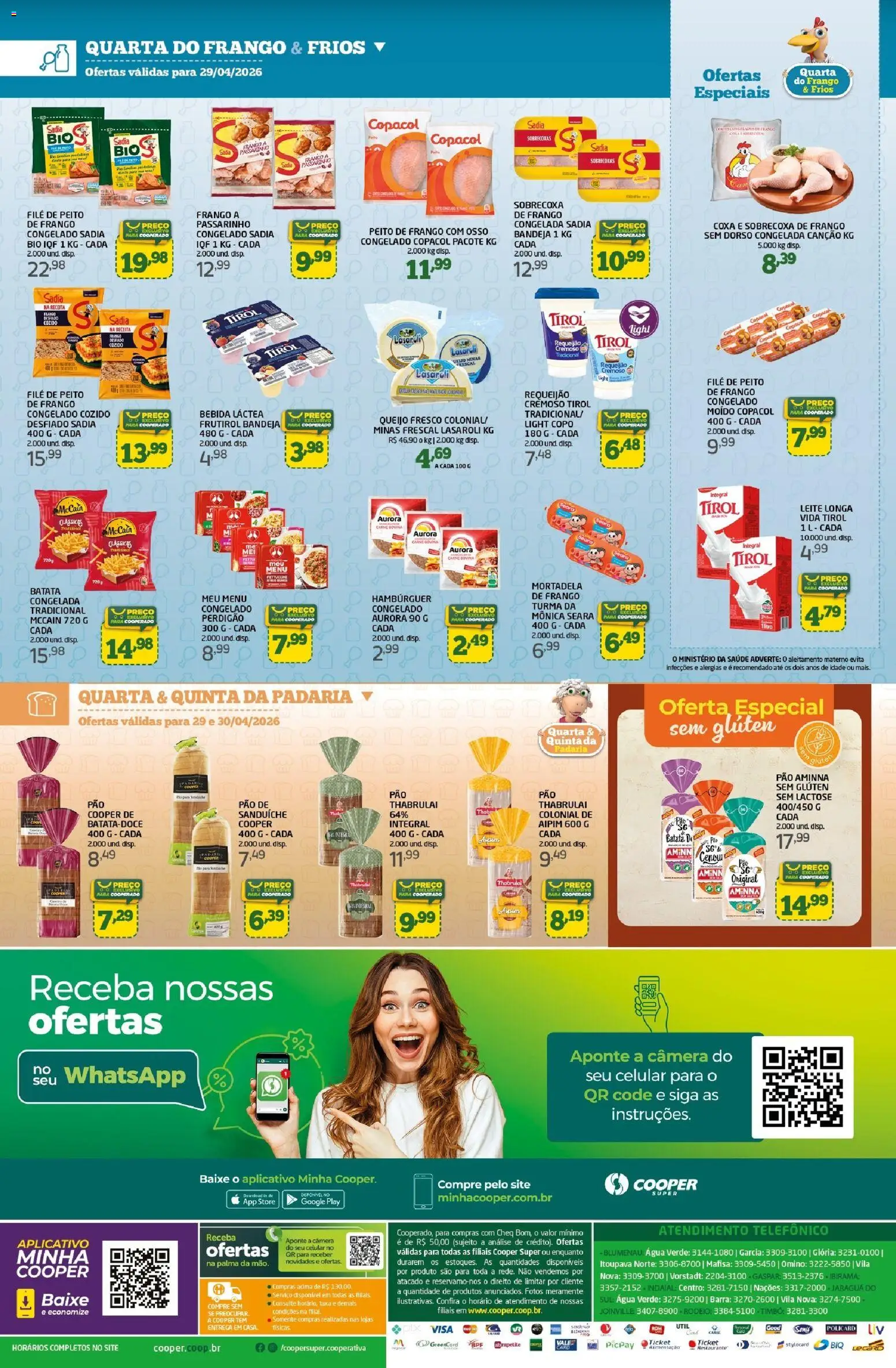 Cooper Folheto - válido de 27.04.2026 | Página: 2 | Produtos: Mortadela, Bebida, Requeijão, Câmera