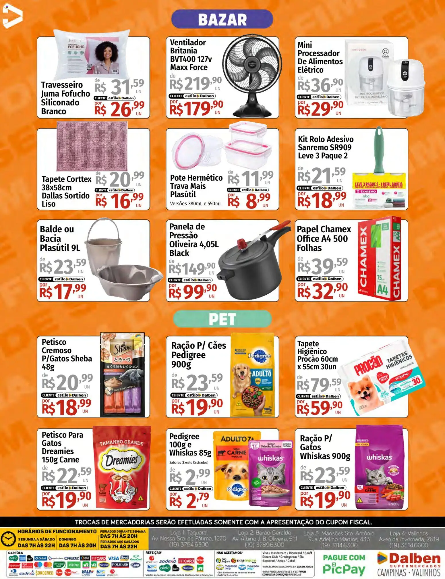 Supermercado Dalben Folheto - válido de 13.03.2026 | Página: 16 | Produtos: Rolo, Panela, Processador, Carne