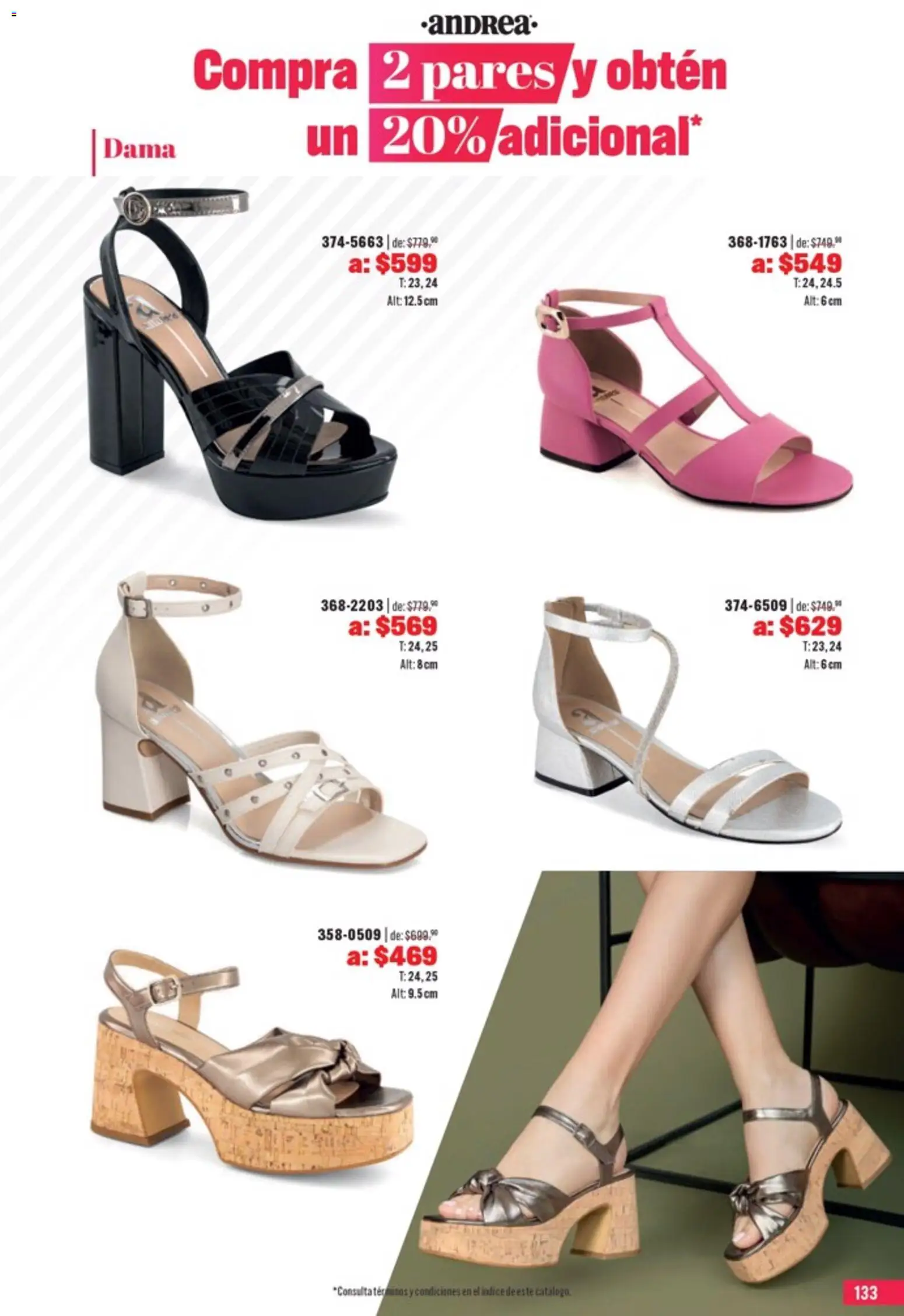 Nuevas ofertas de Andrea válidas en toda la República Mexicana desde el 05.04.2026. ¡Encuentra las mejores ofertas en Andrea catálogo Outlet! | Página: 133