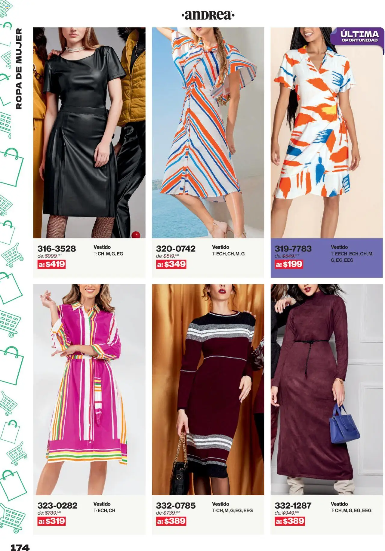 Nuevas ofertas de Andrea válidas en toda la República Mexicana desde el 10.08.2025. ¡Encuentra las mejores ofertas en Andrea - Catálogo Outlet! | Página: 174 | Productos: Ropa, Vestido