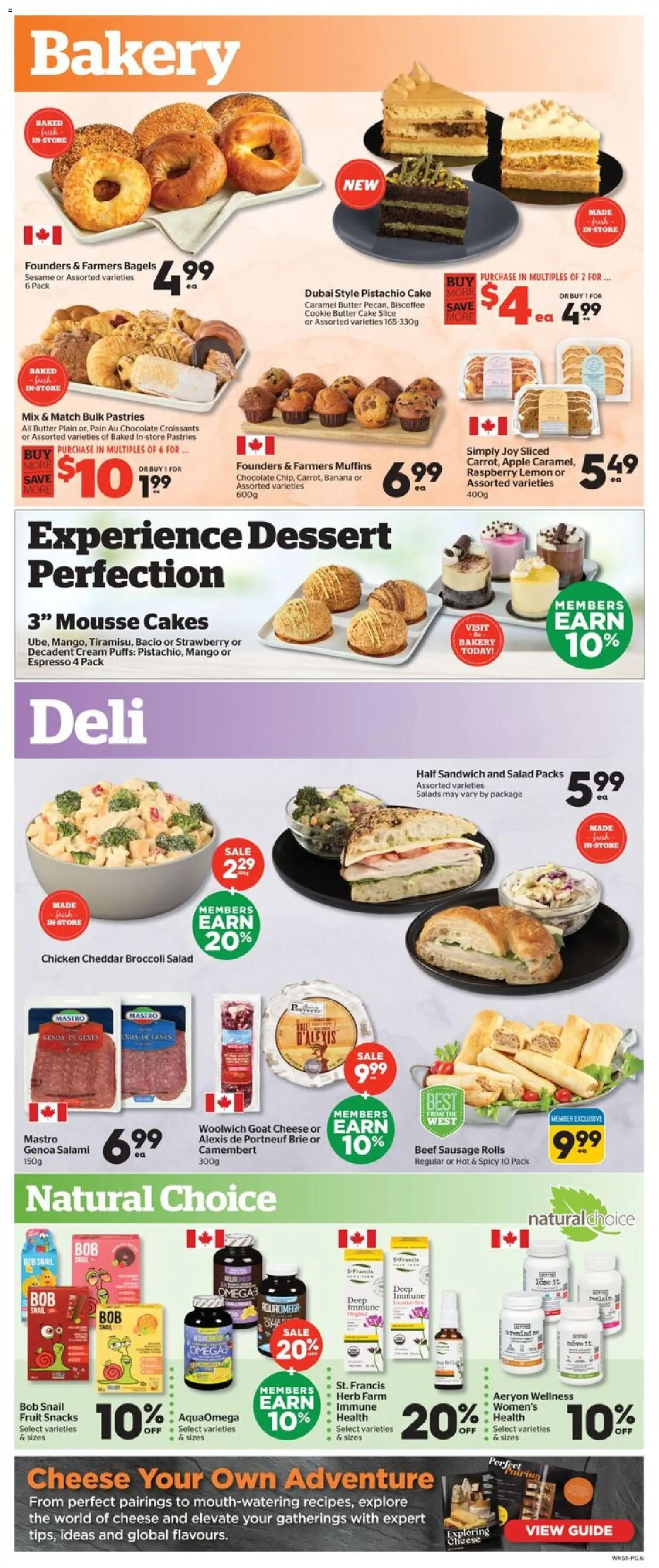 Calgary Co-op flyer valid from 23.10.2025 | Page: 6 | Products: Cream, Bakery, Chocolate, Chicken