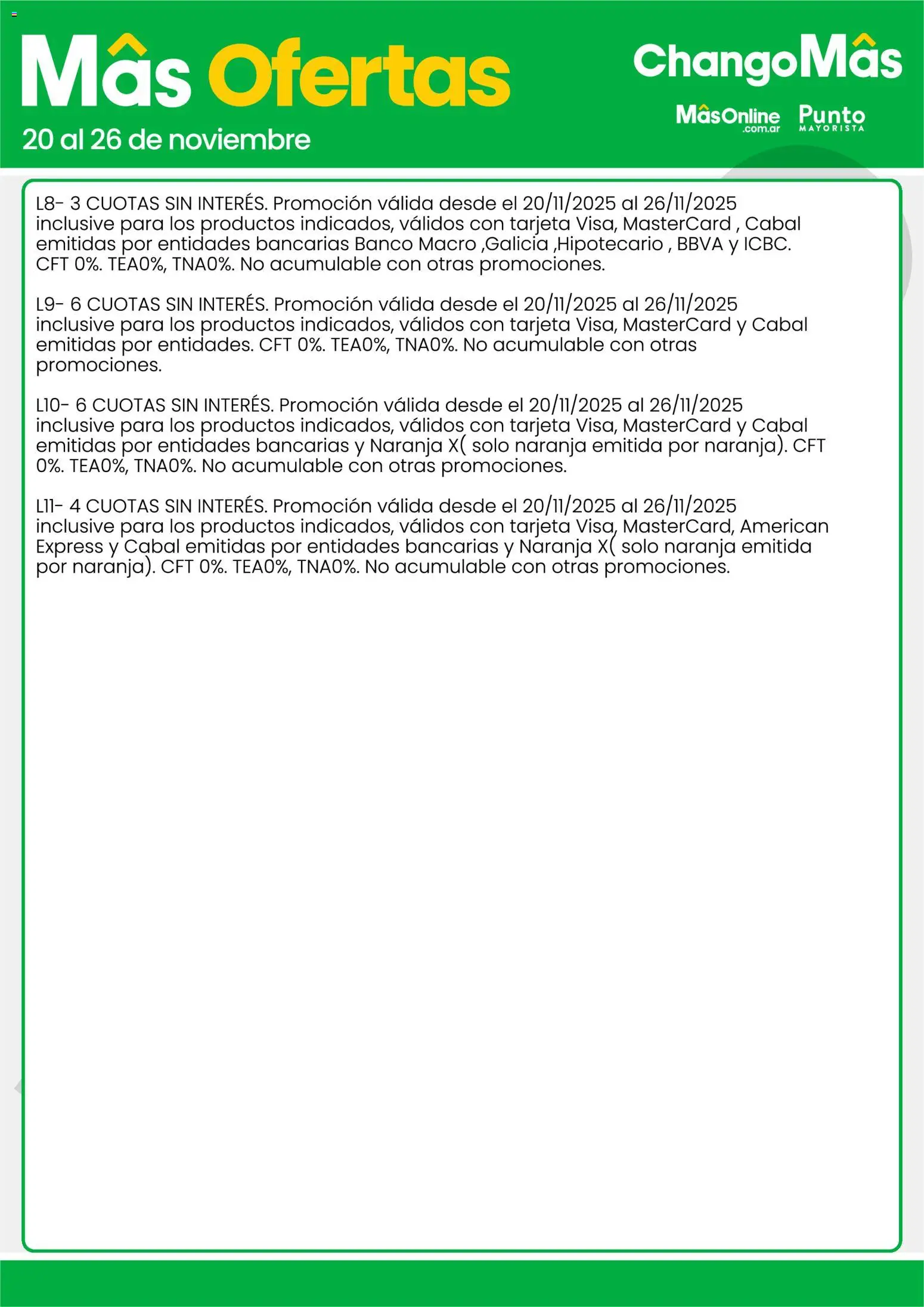 Changomas ofertas │ válido desde el 20.11.2025 | Página: 17 | Productos: Banco