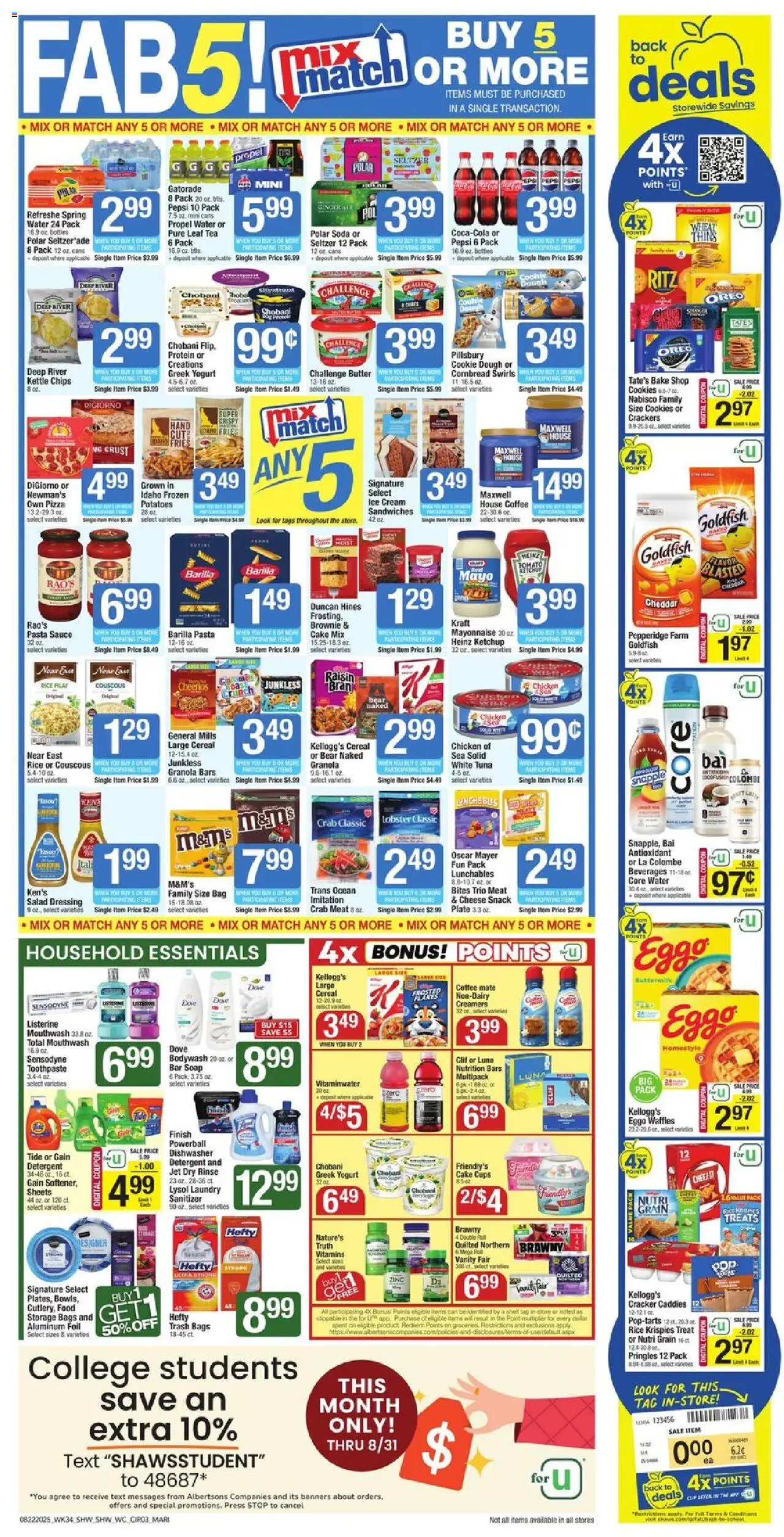 Star Market Weekly Ad - MA - valid from 22.08.2025 | Page: 3 | Products: Zinc, Yogurt, Coffee, Toothpaste
