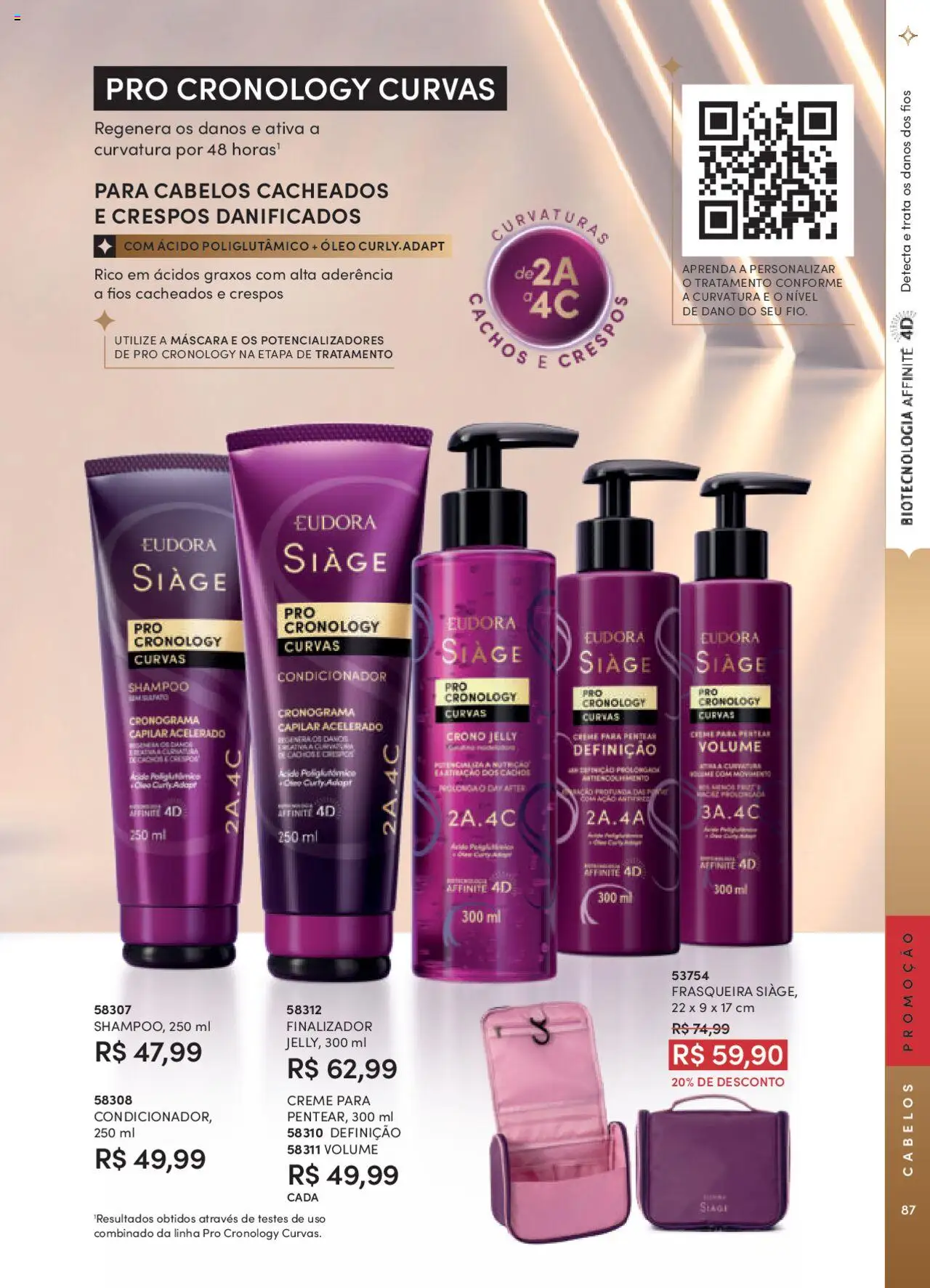 Eudora Folheto - válido de 08.09.2025 | Página: 87 | Produtos: Condicionador, Óleo, Creme, Creme para pentear