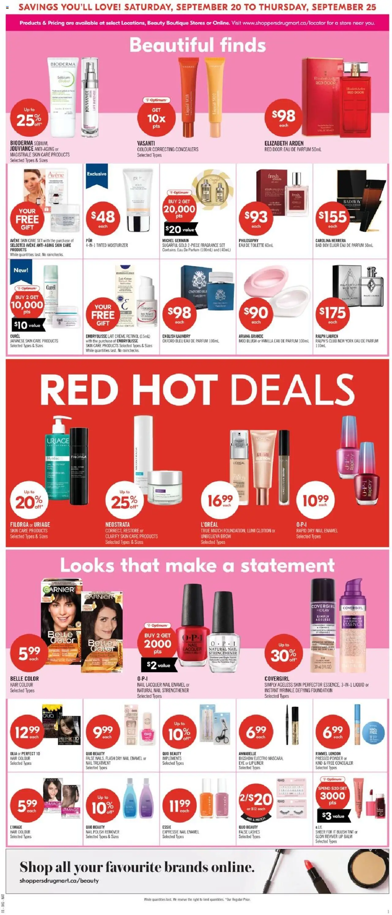 Shoppers flyer valid from 20.09.2025 | Page: 13 | Products: Fragrance, Eau de toilette, Blush, Toilette