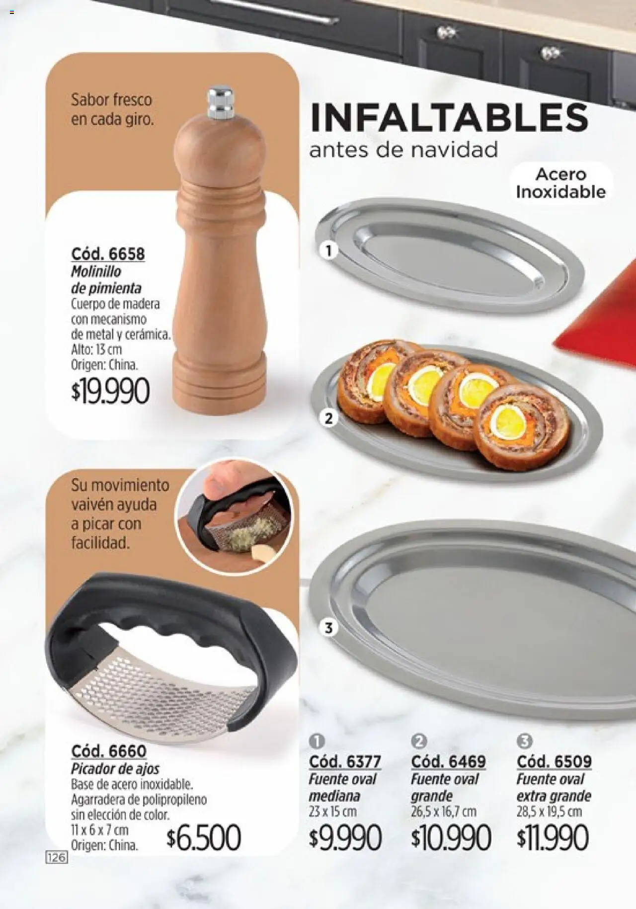 Catálogo Amodil Campaña 16 │ válido desde el 01.10.2025 | Página: 126 | Productos: Fuente, Pimienta, Molinillo