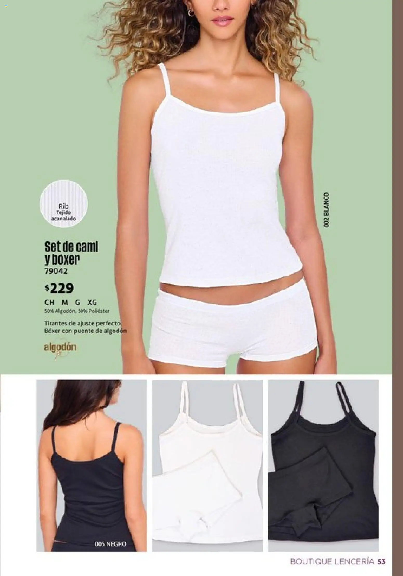 Nuevas ofertas de Ilusión válidas en toda la República Mexicana desde el 01.03.2026. ¡Encuentra las mejores ofertas en Ilusión catálogo Primavera! | Página: 55 | Productos: Algodón, Tirantes, Lenceria