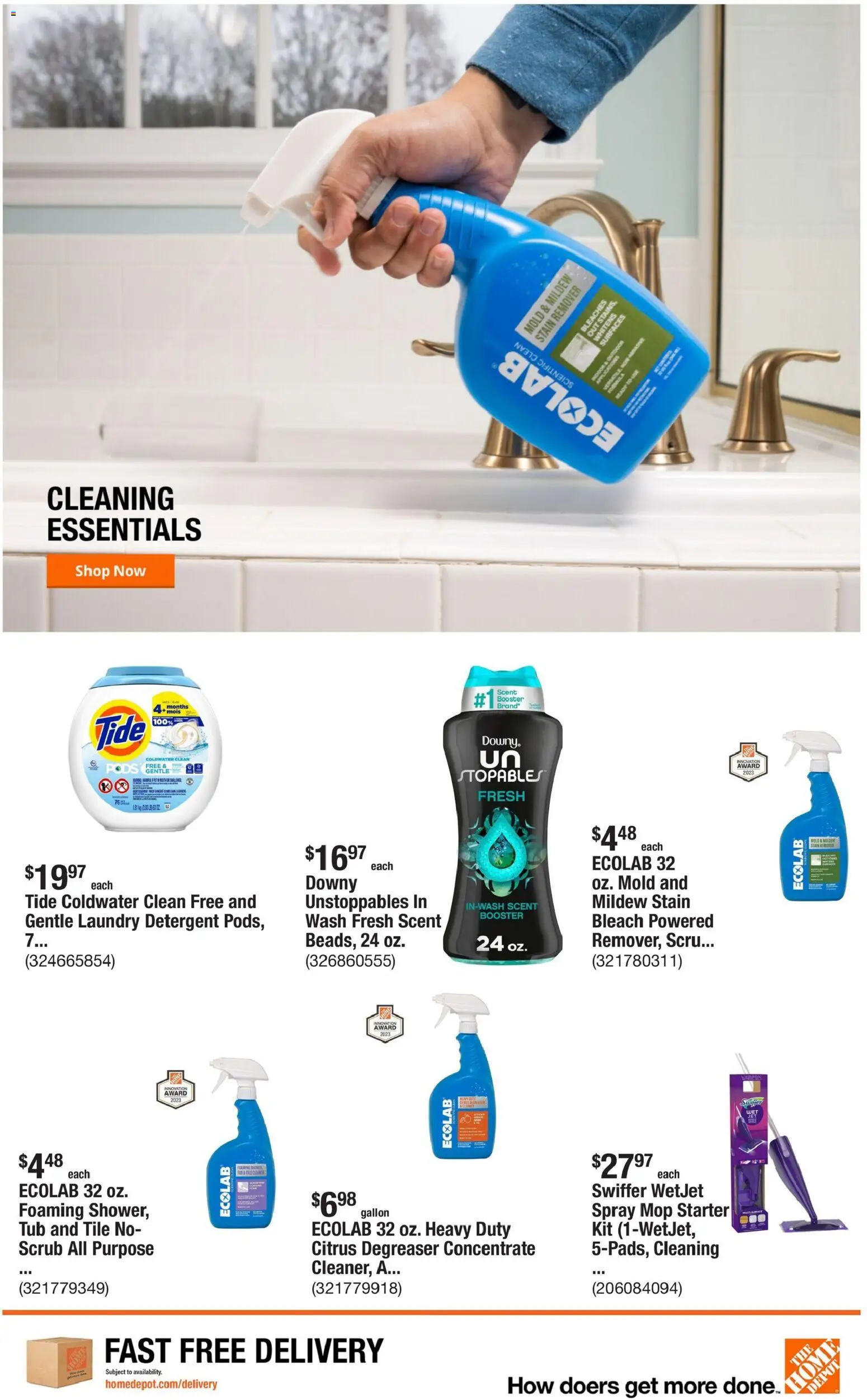 Home Depot Weekly Ad - valid from 15.01.2026 | Page: 9 | Products: Stain remover, Detergent, Starter