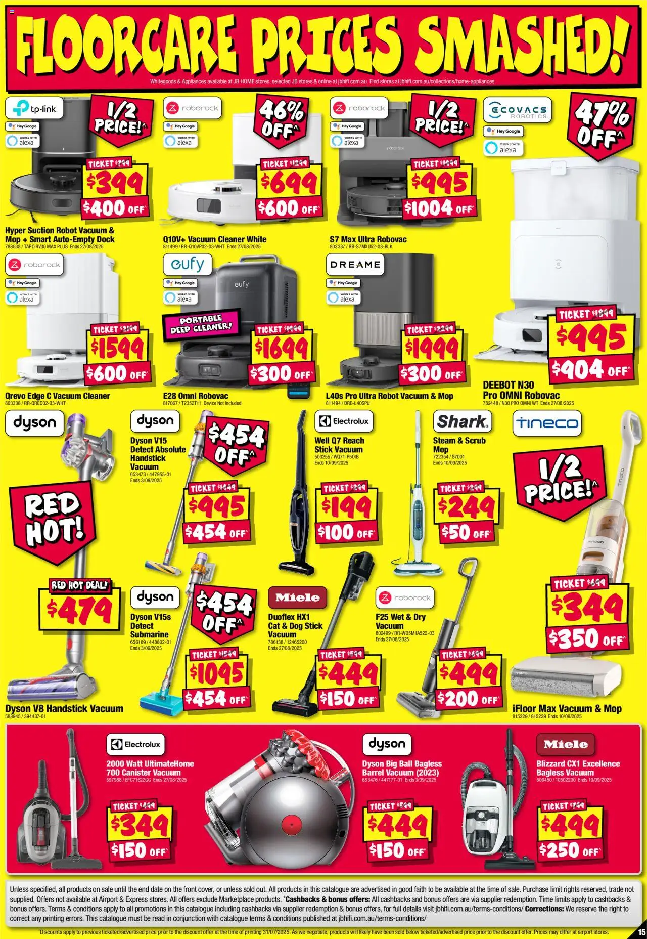 JB Hi-Fi catalogue - valid from 14.08.2025 | Page: 15 | Products: Cleaner, Device, Portable, Robot