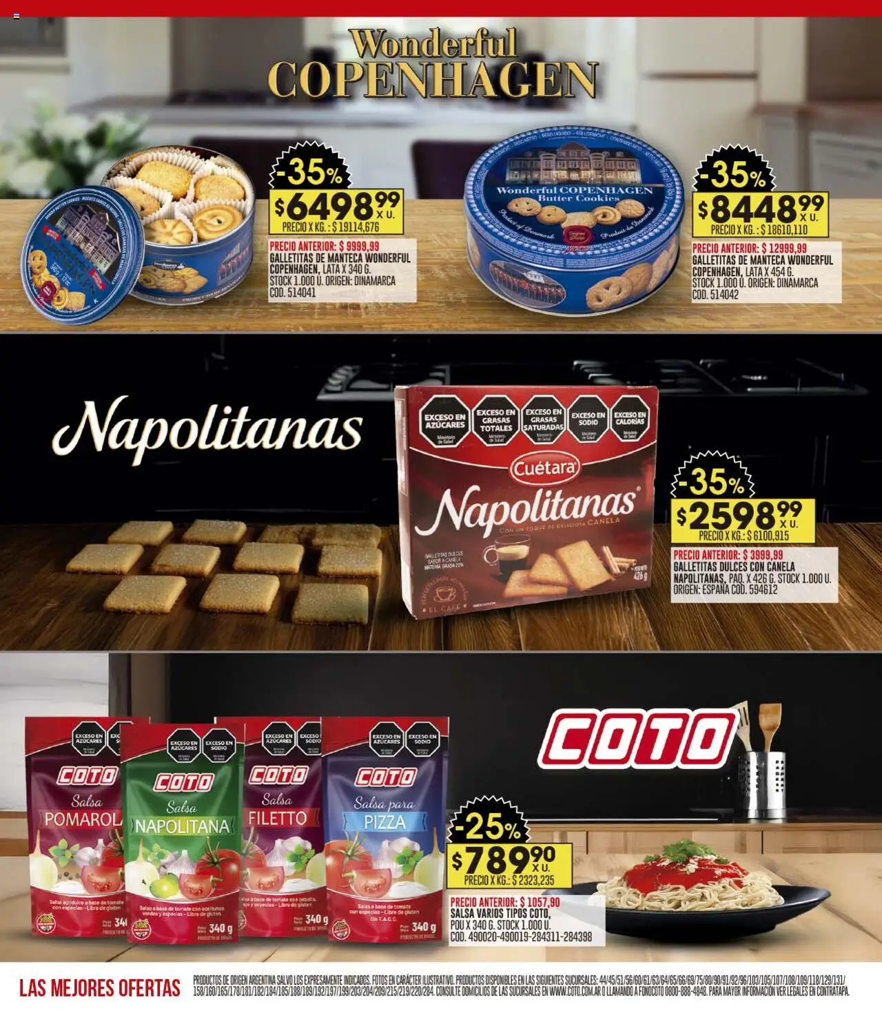 Coto ofertas │ válido desde el 25.08.2025 | Página: 12 | Productos: Galletitas, Aceitunas, Manteca, Pizza