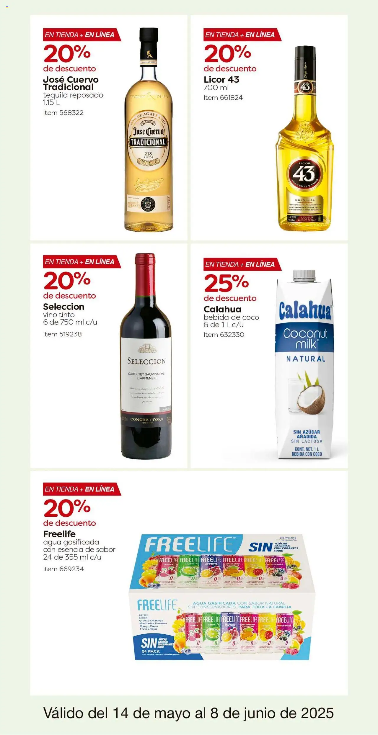 Nuevas ofertas de Costco válidas en toda la República Mexicana desde el 14.05.2025. ¡Encuentra las mejores ofertas en Costco catálogo! | Página: 21 | Productos: Fresa, Durazno, Mango, Vino