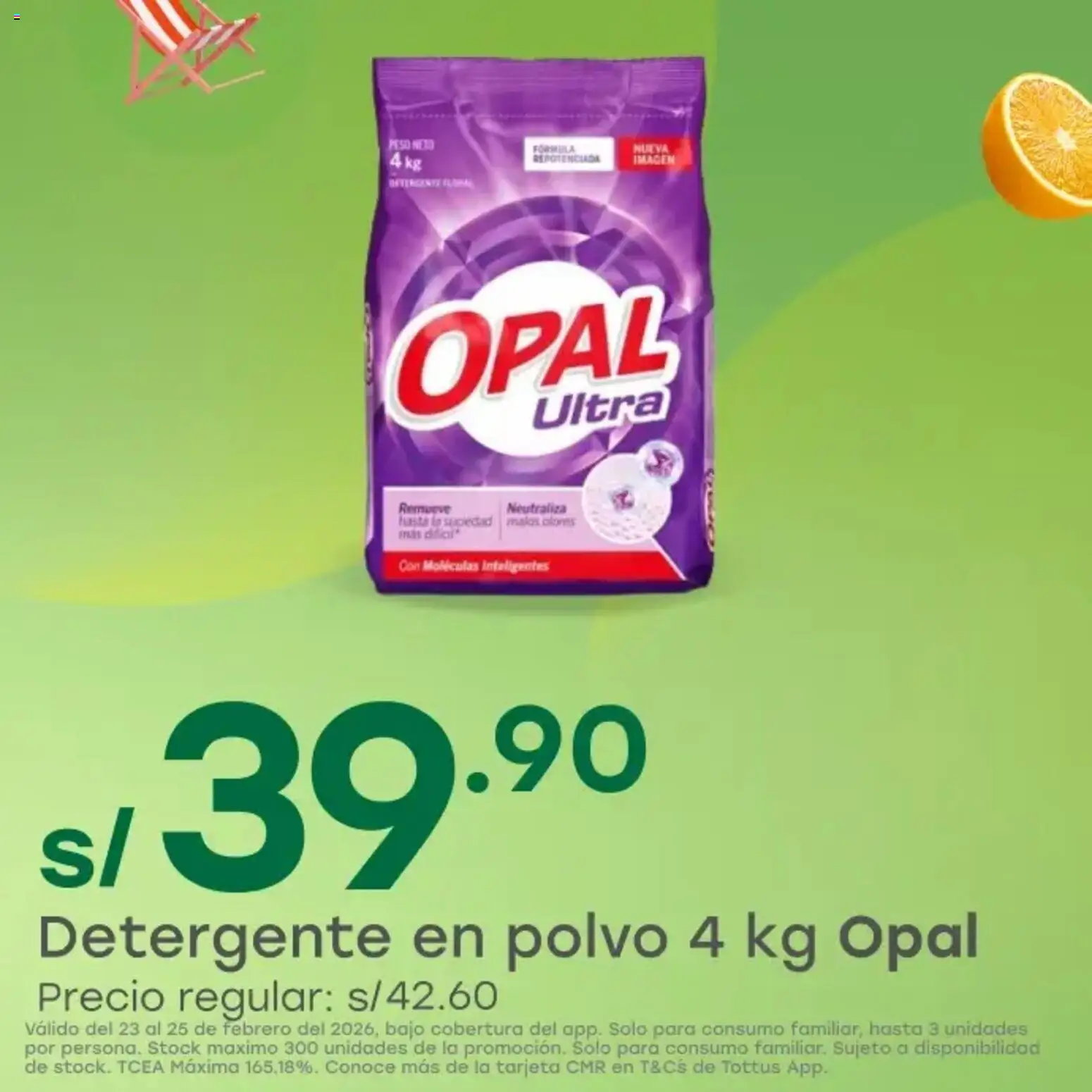 Catálogo Tottus válido desde 23.02.2026 | Página: 4 | Productos: Detergente, Peso, Polvo