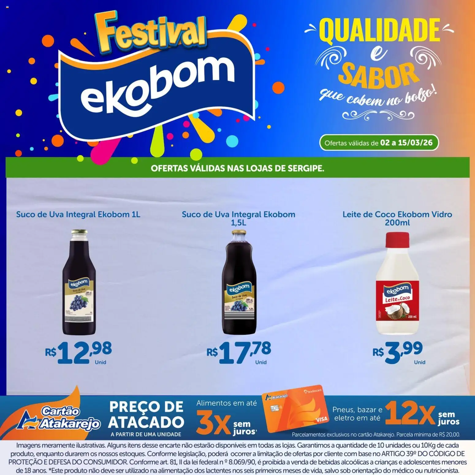 Atakarejo Folheto - válido de 02.03.2026 | Página: 4 | Produtos: Coco, Suco, Base, Leite de coco