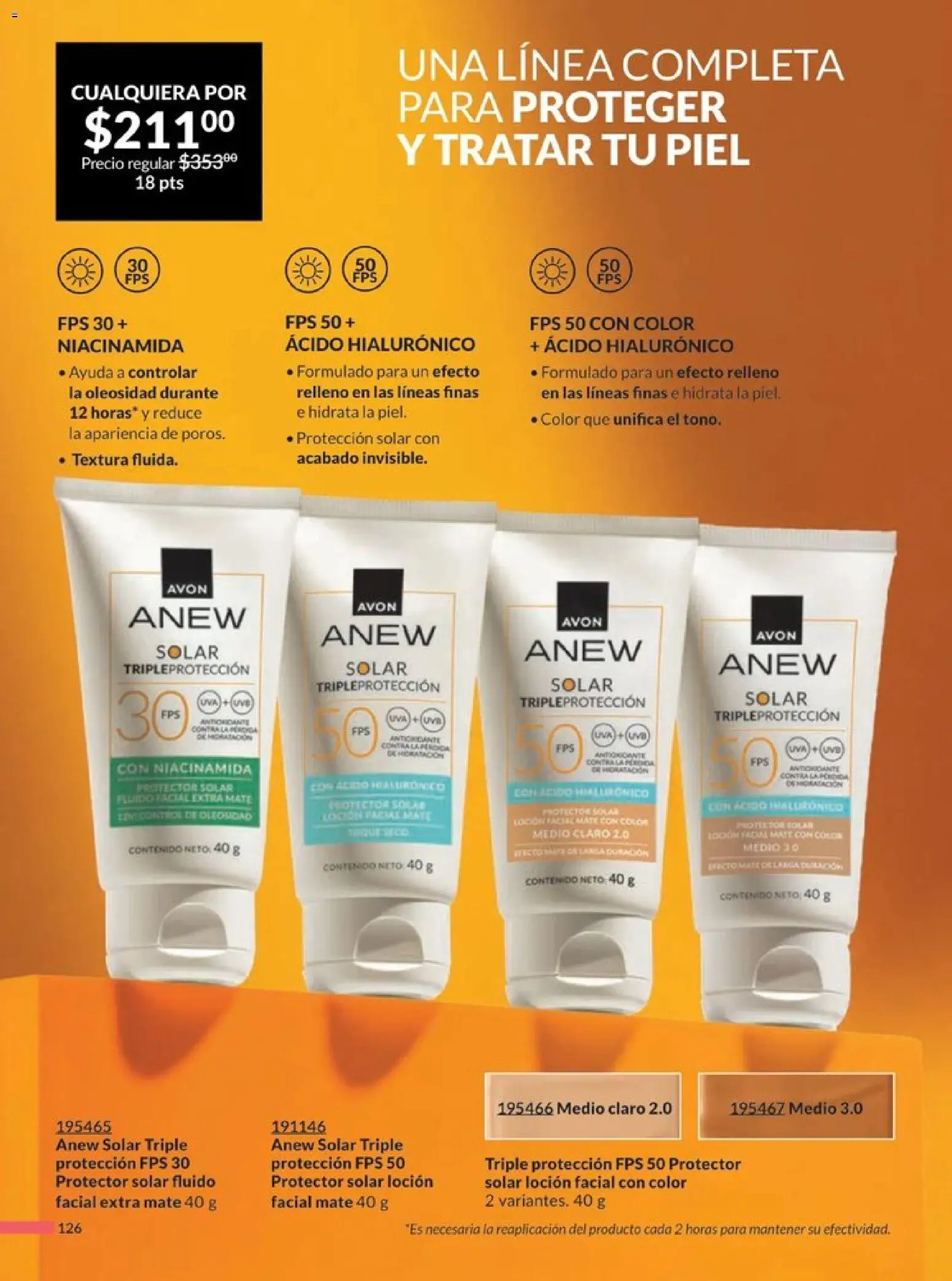 Nuevas ofertas de AVON válidas en toda la República Mexicana desde el 20.12.2025. ¡Encuentra las mejores ofertas en AVON campaña 1 2026! | Página: 133 | Productos: Loción, Uva, Mate, Protector solar