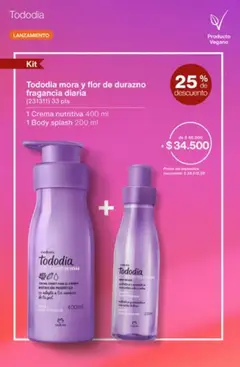 Vista previa Catálogo Natura Ciclo 1/2026 válido desde el 04.12.2025 | Página: 181 | Productos: Body, Durazno, Fragancia, Crema
