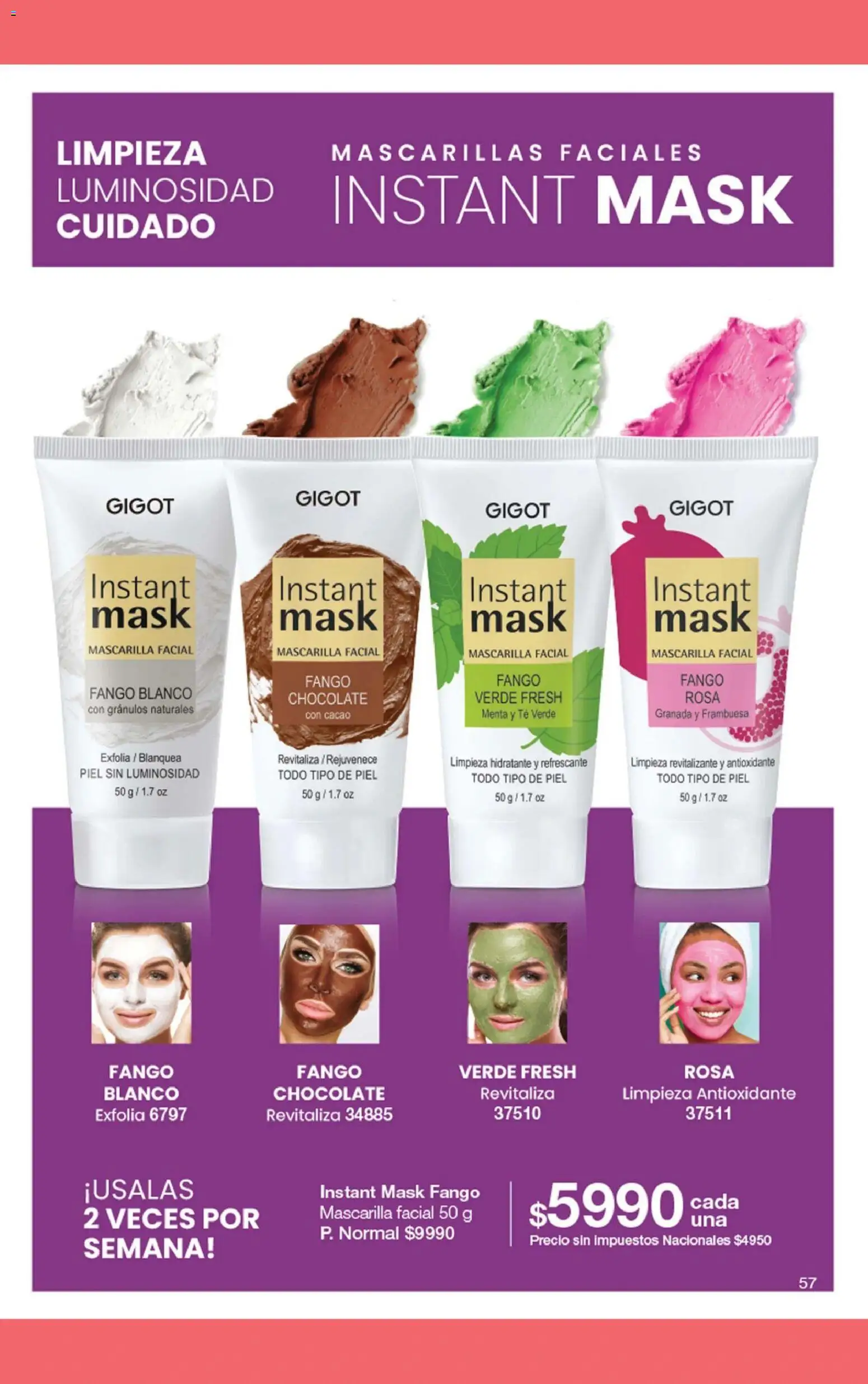 Gigot - CAMPAÑA 01 │ válido desde el 01.01.2026 | Página: 69 | Productos: Mascarilla, Chocolate, Té, Cacao