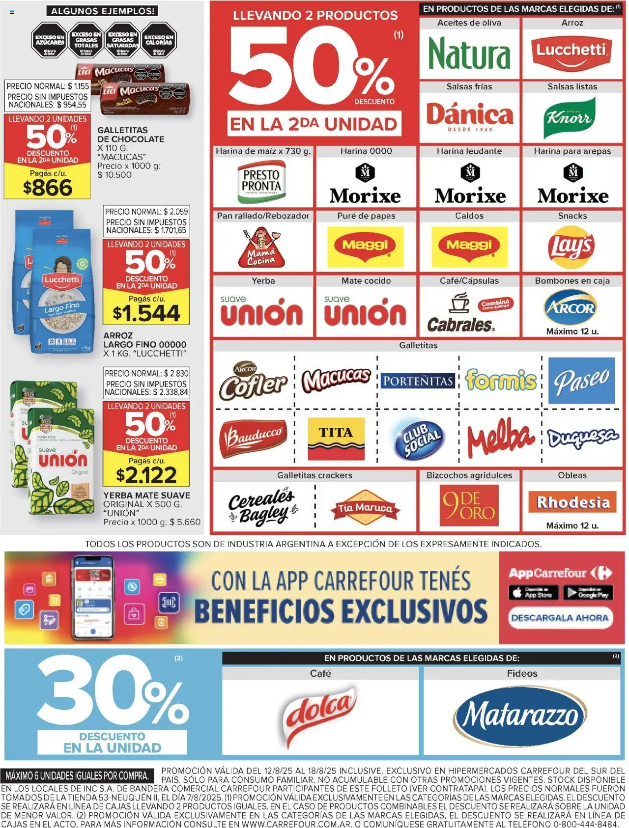 Carrefour ofertas │ válido desde el 12.08.2025 | Página: 5 | Productos: Caso, Harina, Pan, Cereales