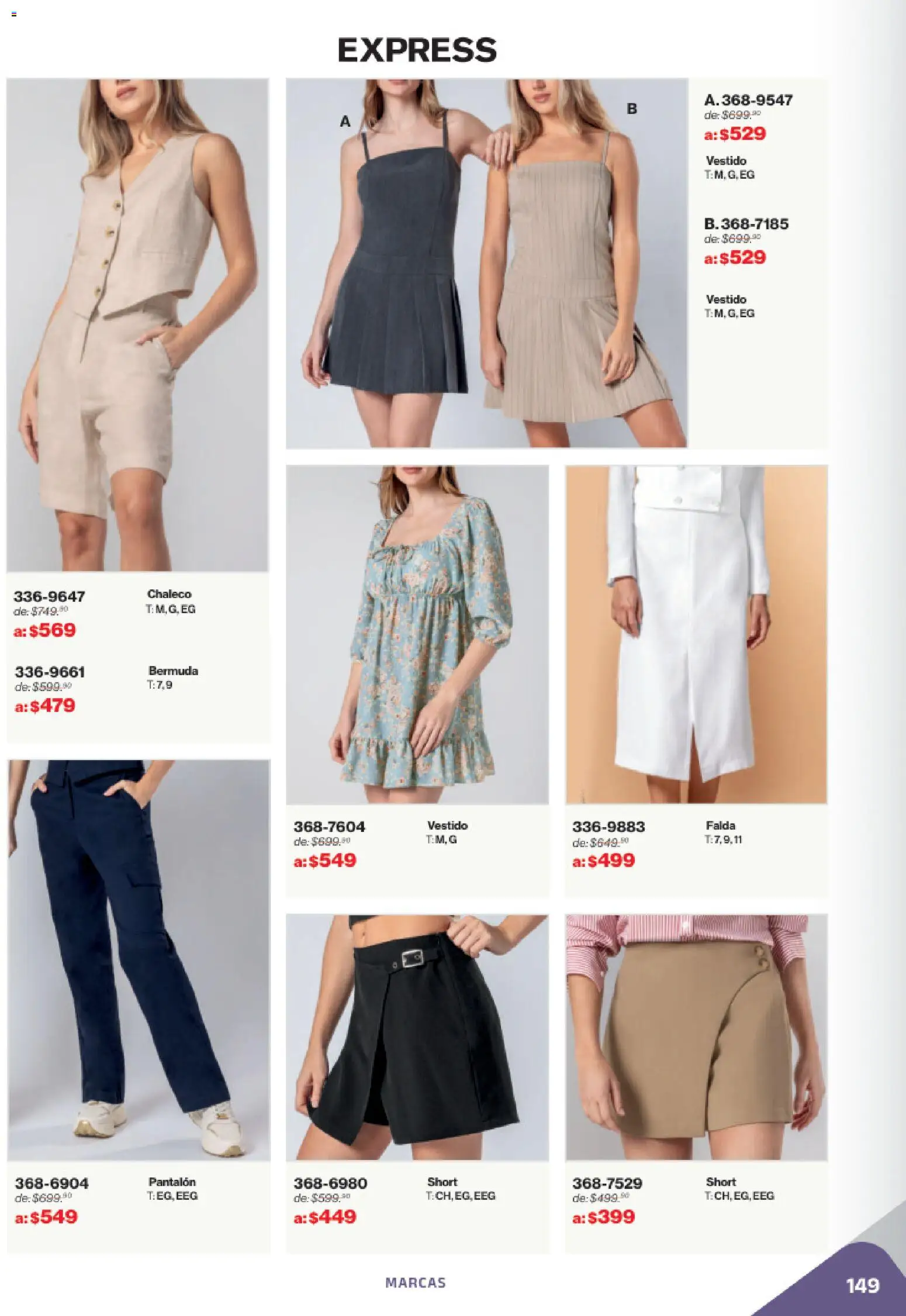 Nuevas ofertas de Andrea válidas en toda la República Mexicana desde el 02.11.2025. ¡Encuentra las mejores ofertas en Andrea catálogo Outlet! | Página: 149 | Productos: Chaleco, Falda, Short, Bermuda