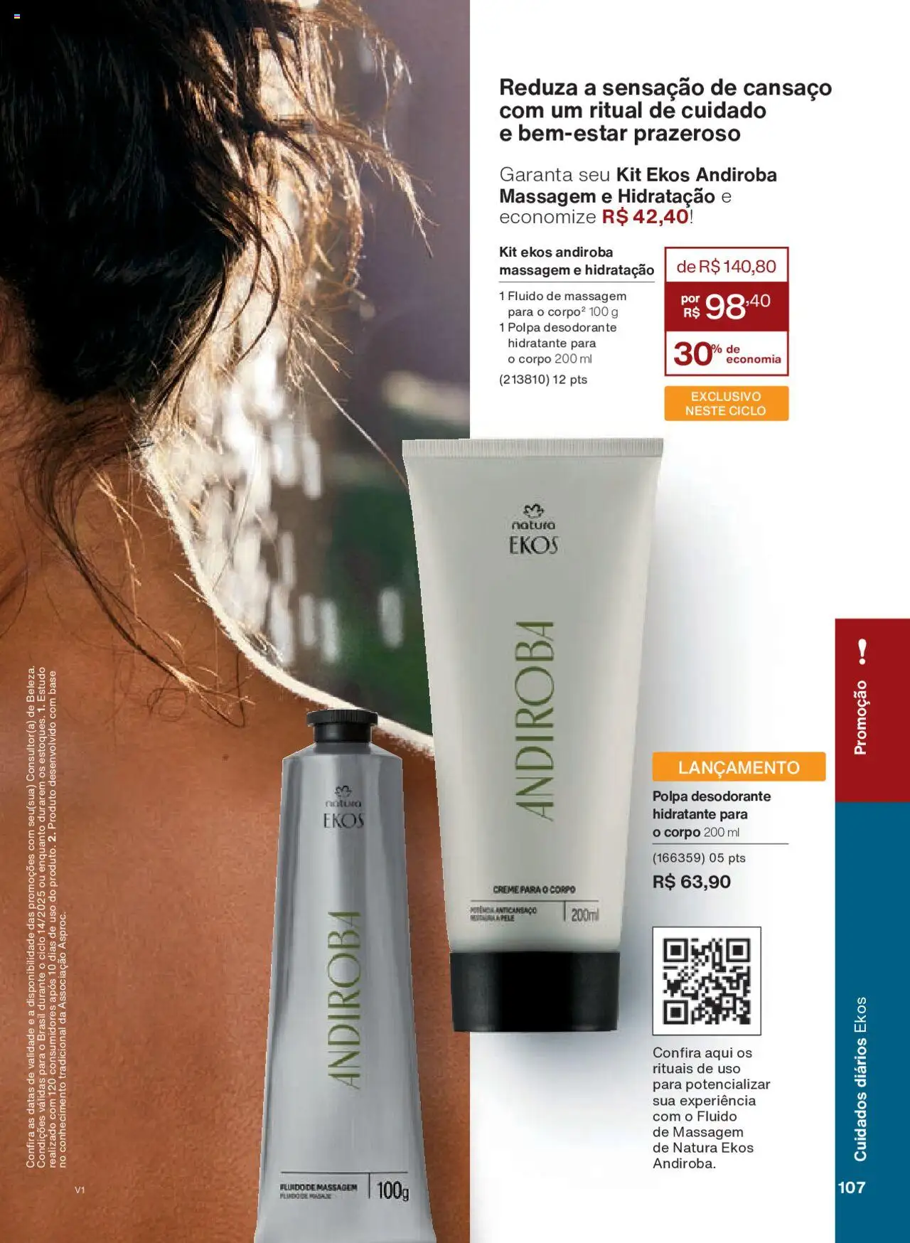 Natura Folheto - válido de 18.08.2025 | Página: 107 | Produtos: Desodorante, Base, Creme
