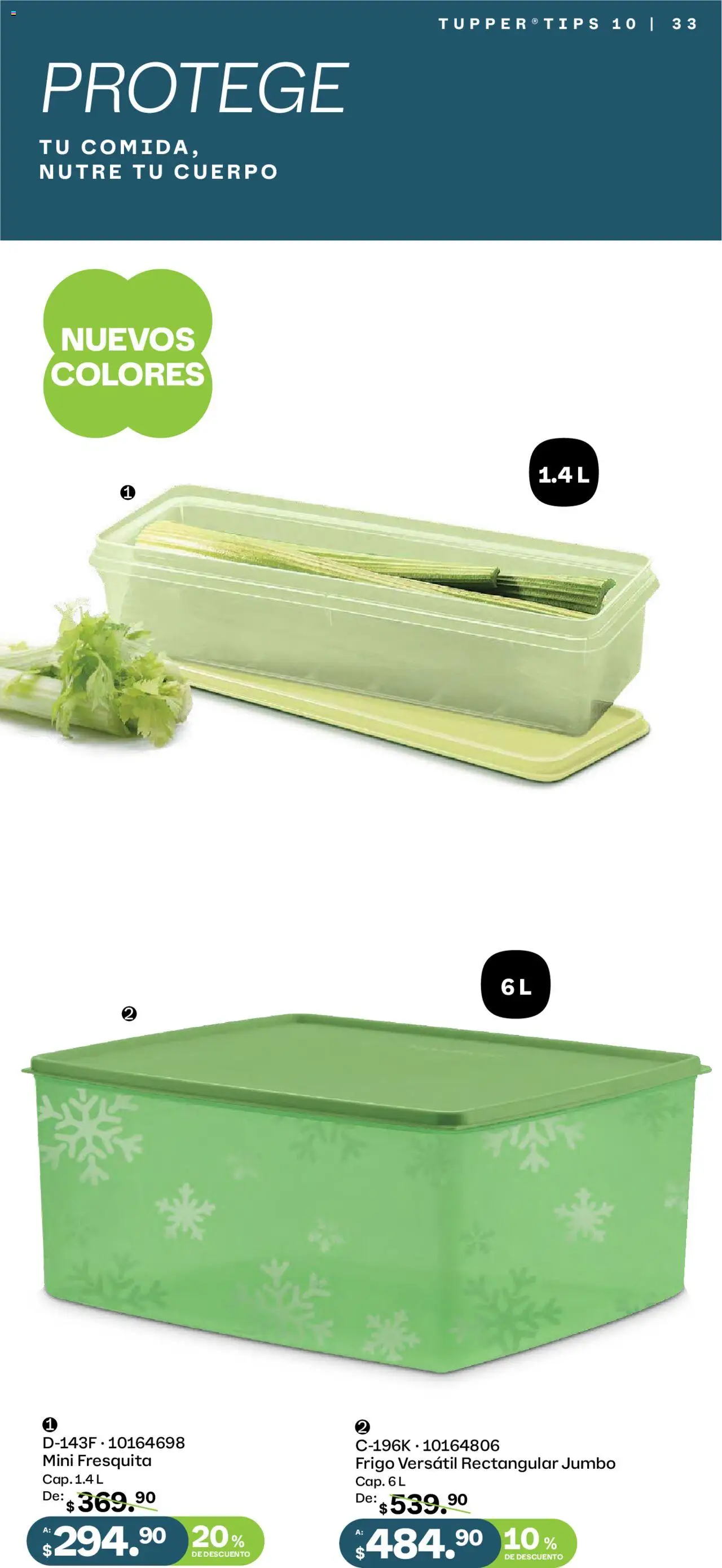 Nuevas ofertas de Tupperware válidas en toda la República Mexicana desde el 08.09.2025. ¡Encuentra las mejores ofertas en Tupperware - Catálogo! | Página: 33 | Productos: Tupper