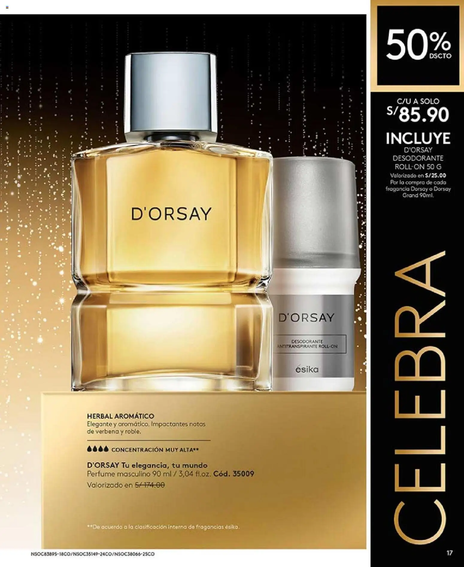 Catálogo Ésika válido desde 18.12.2025 | Página: 17 | Productos: Desodorante, Antitranspirante, Perfume, Fragancia