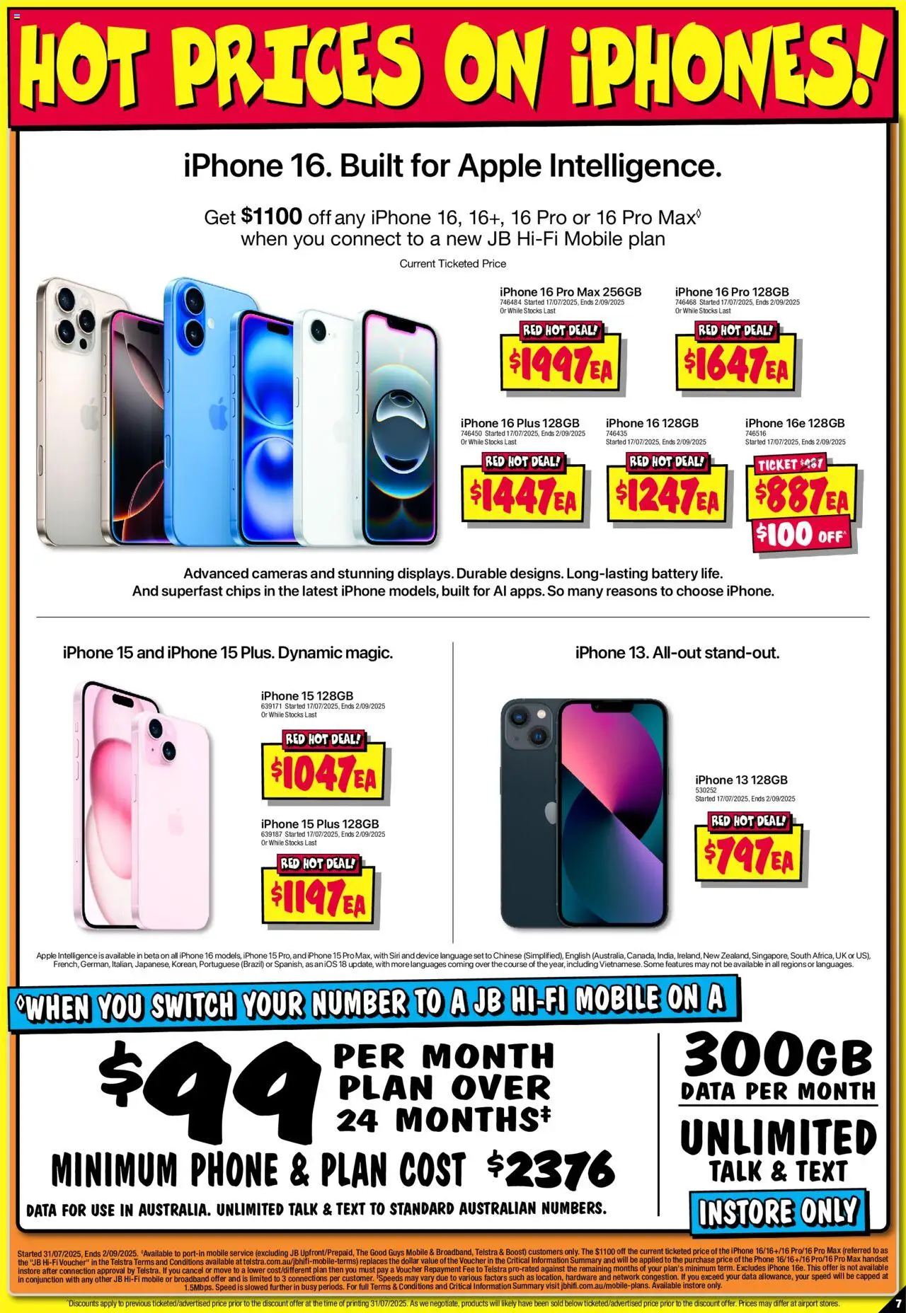 JB Hi-Fi catalogue - valid from 14.08.2025 | Page: 7 | Products: Battery, Chips, Iphone, Mobile