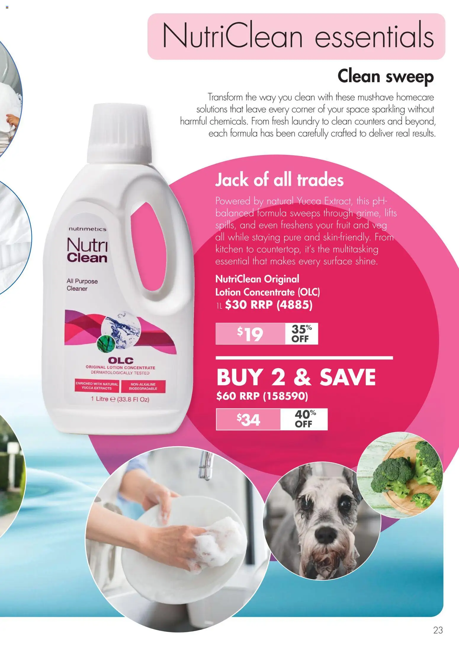 Nutrimetics catalogue - valid from 01.01.2026 | Page: 23 | Products: Cleaner, Lotion, Laundry