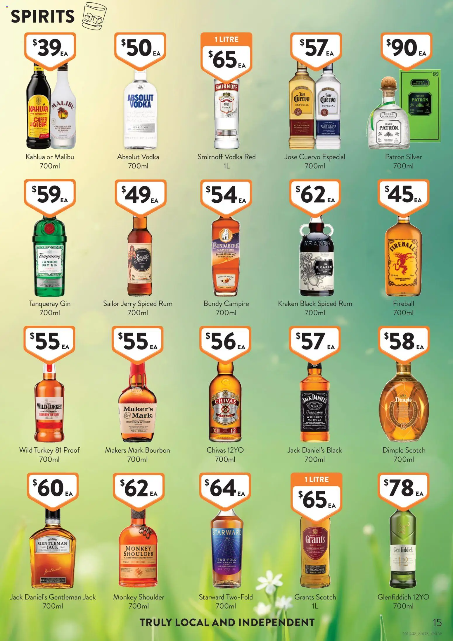 Foodworks catalogue - valid from 25.03.2026 | Page: 15 | Products: Bourbon, Gin, Rum, Turkey