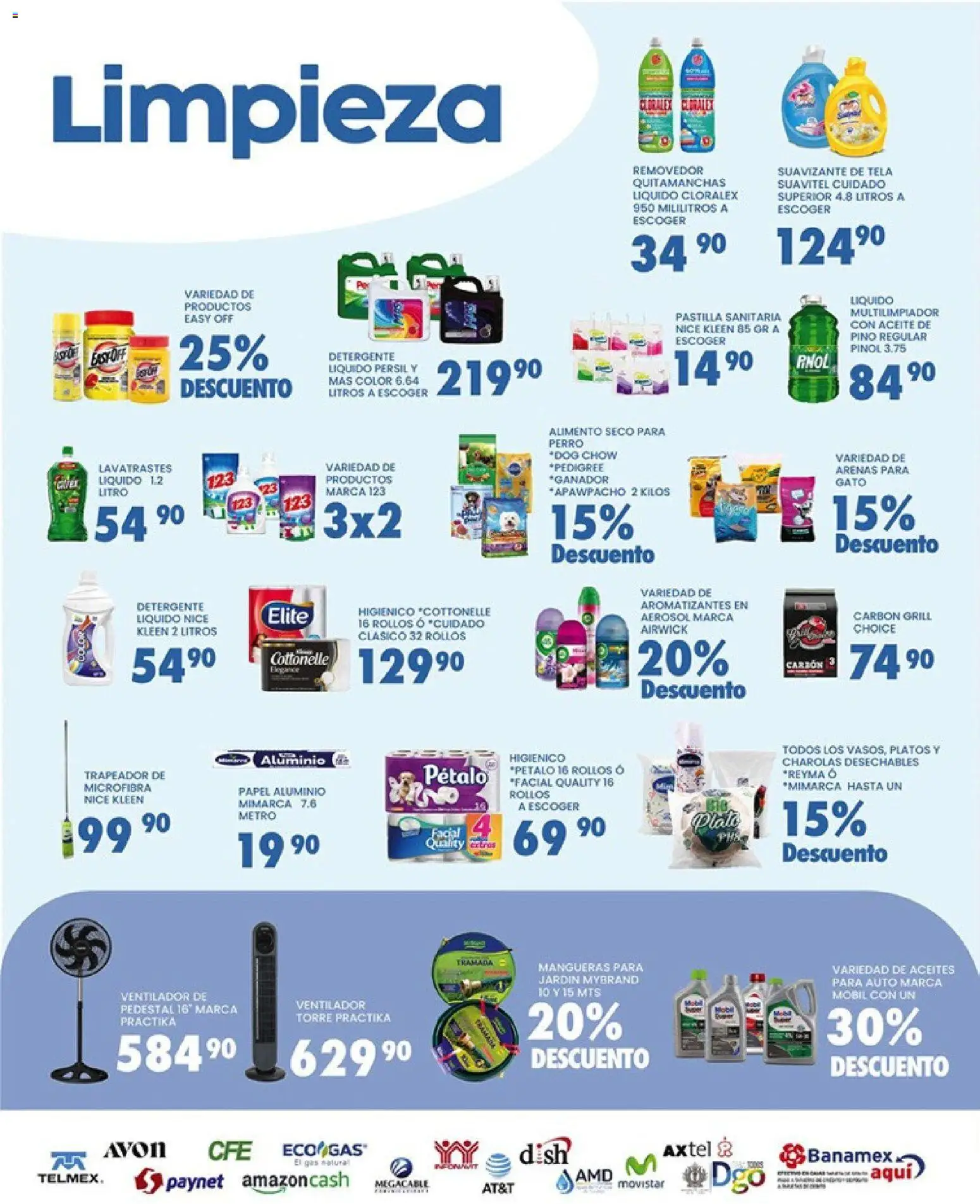 Nuevas ofertas de Alsuper válidas en toda la República Mexicana desde el 20.03.2026. ¡Encuentra las mejores ofertas en Alsuper folleto Durango! | Página: 5 | Productos: Quitamanchas, Ventilador, Tablet, Suavizante