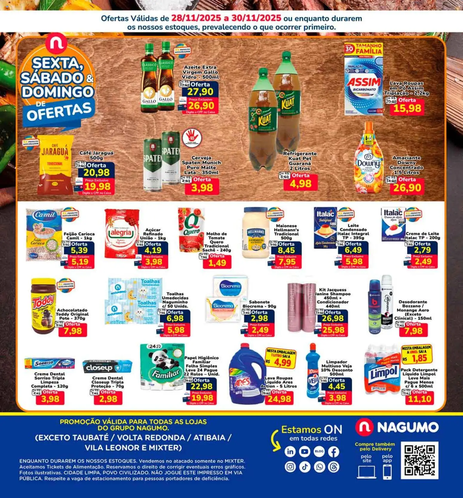 Nagumo Folheto - válido de 28.11.2025 | Página: 2 | Produtos: Amaciante downy, Pó, Achocolatado, Amaciante
