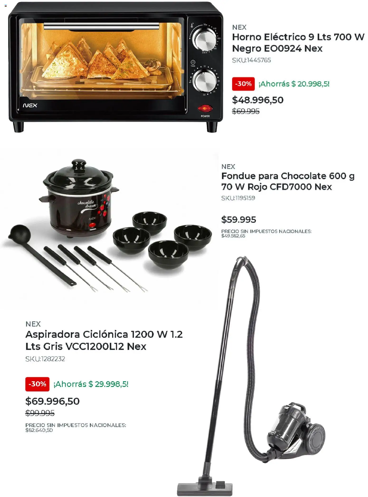 Easy catálogo │ válido desde el 20.04.2026 | Página: 3 | Productos: Horno, Aspiradora, Horno eléctrico, Chocolate