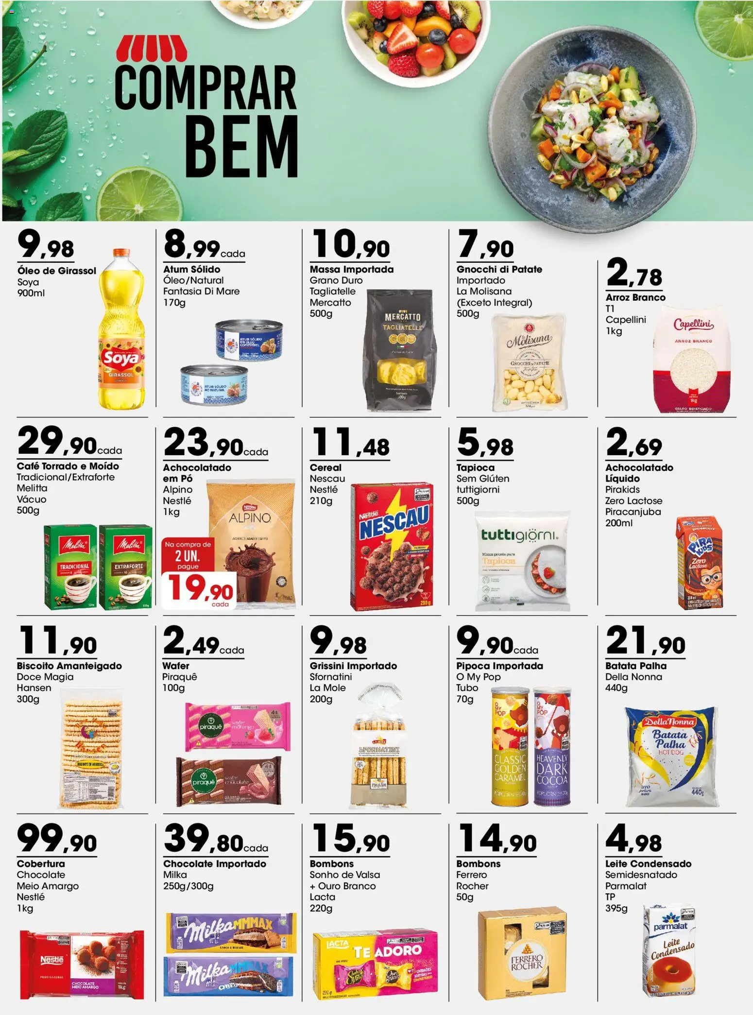 Zaffari Folheto - válido de 23.02.2026 | Página: 1 | Produtos: Nescau, Batata palha, Atum, Pipoca