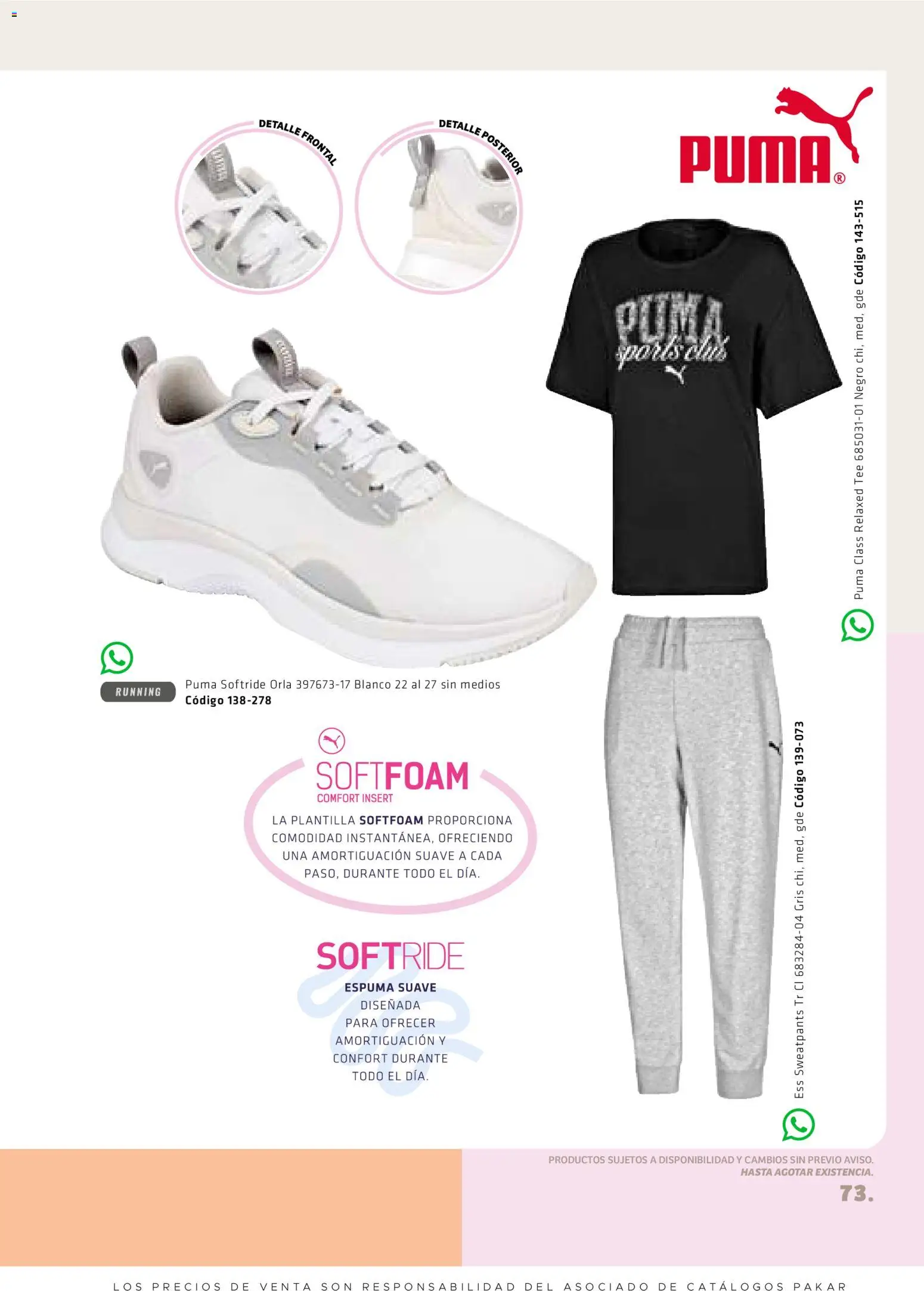 Nuevas ofertas de SC Pakar válidas en toda la República Mexicana desde el 27.02.2026. ¡Encuentra las mejores ofertas en SC Pakar catálogo Premium Women! | Página: 73 | Productos: Espuma