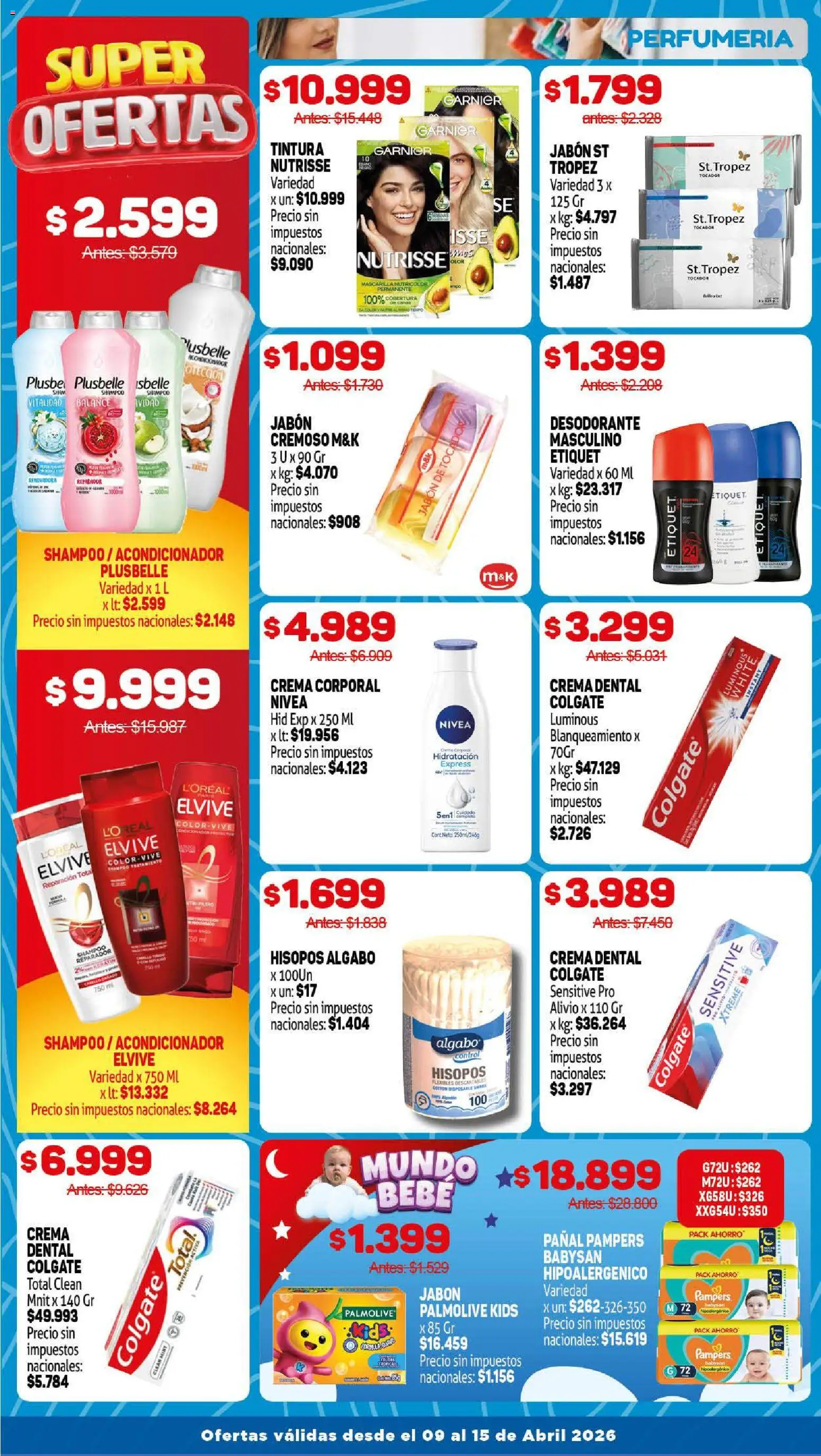 Makro ofertas │ válido desde el 09.04.2026 | Página: 10 | Productos: Shampoo, Tintura, Acondicionador, Crema