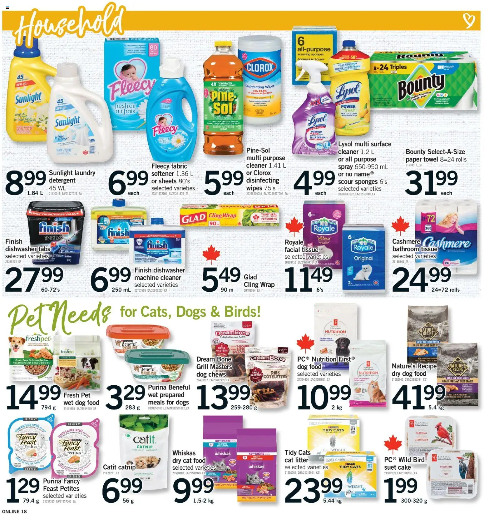 Fortinos flyer valid from 16.04.2026 | Page: 17 | Products: Dishwasher, Grill, Fabric softener, Chicken