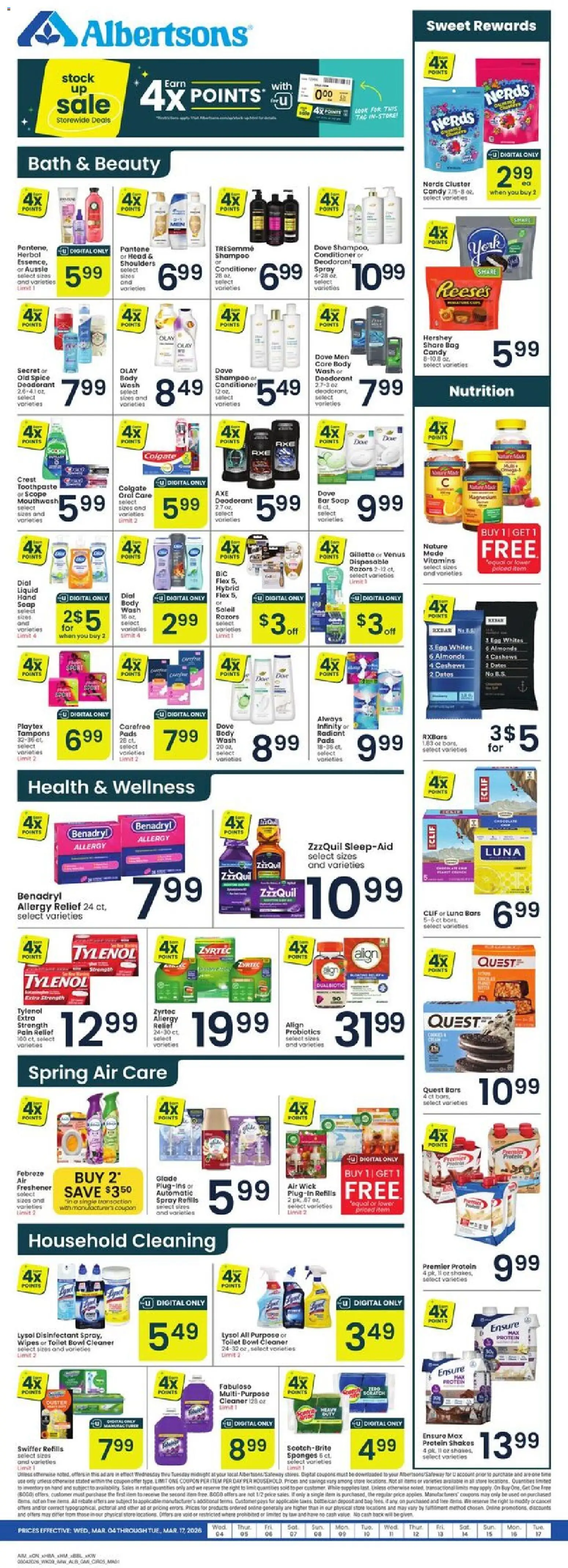 Albertsons Weekly Ad - valid from 11.03.2026 | Page: 5 | Products: Probiotics, Soap, Deodorant, Mouthwash