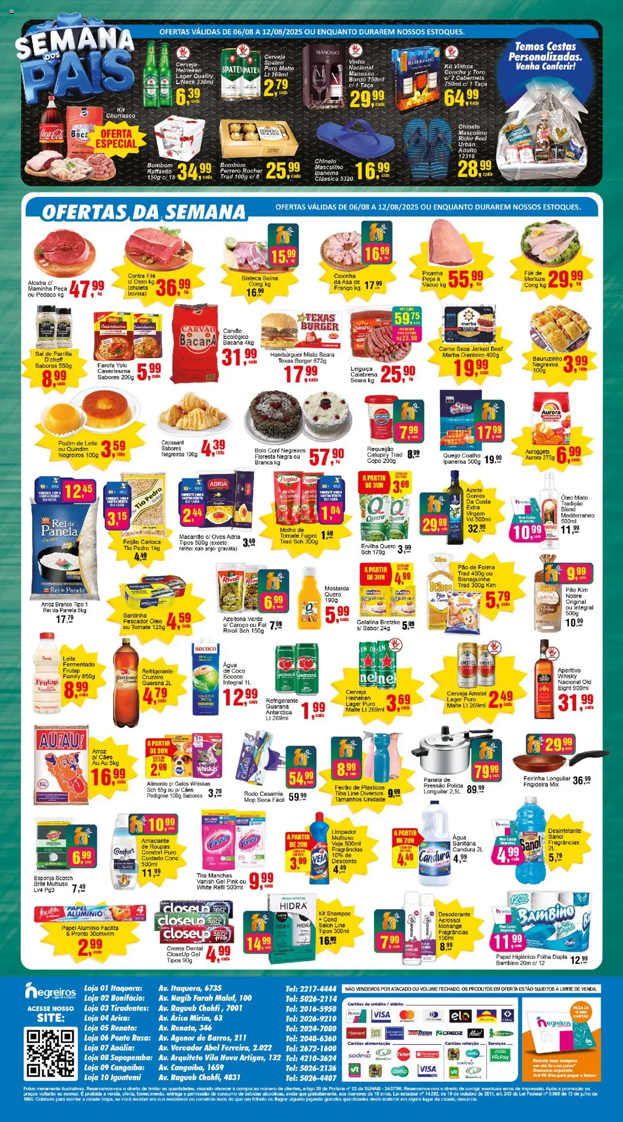 Negreiros Folheto - válido de 06.08.2025 | Página: 2 | Produtos: Cola, Óleo, Sardinha, Requeijão