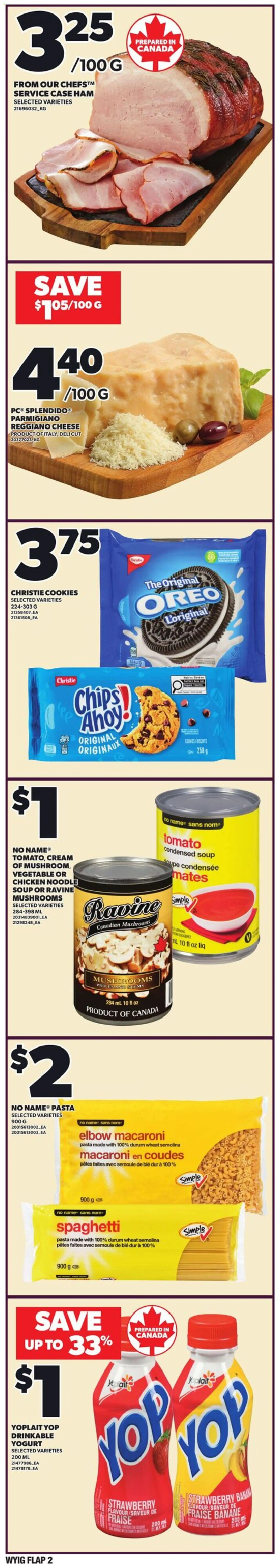 Independent Grocer flyer valid from 23.04.2026 | Page: 2 | Products: Chips, Cheese, Yogurt, Ham