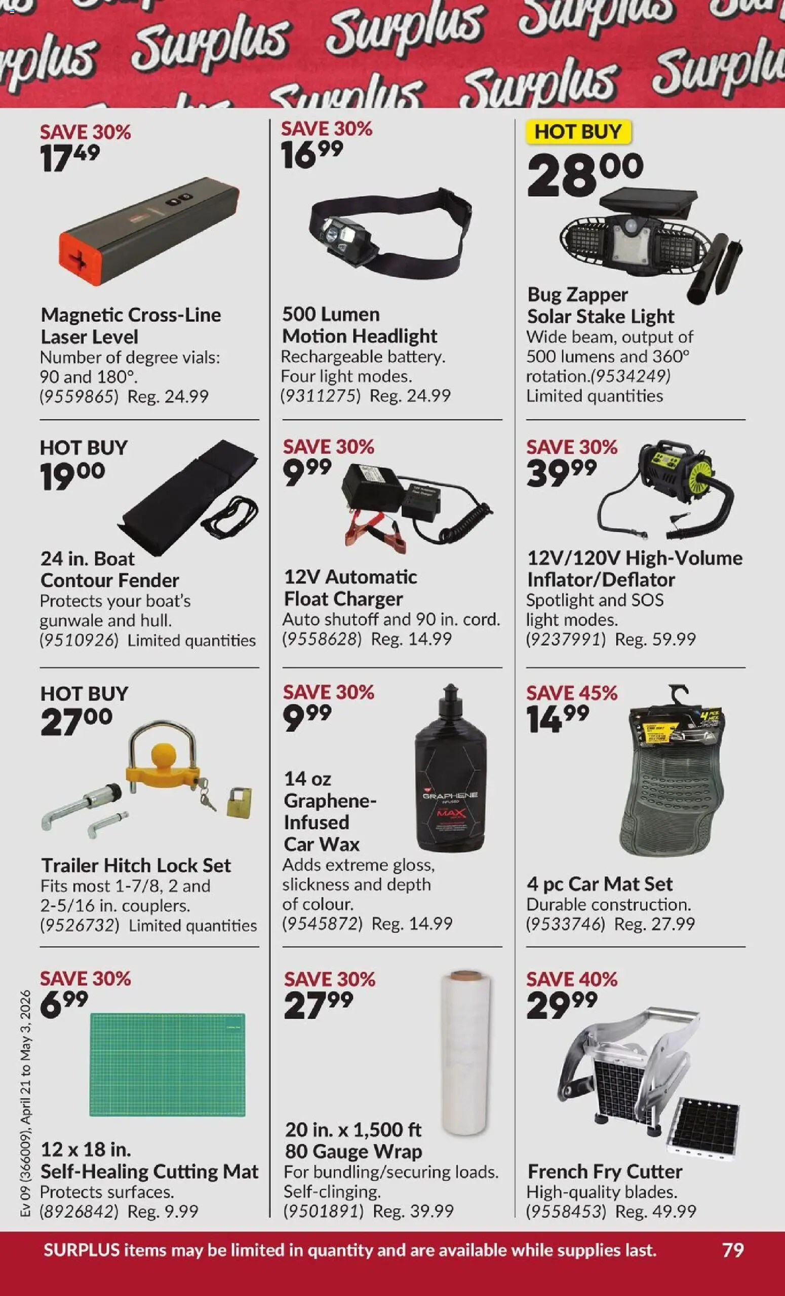 Princess Auto flyer valid from 21.04.2026 | Page: 84 | Products: PC, Cutter