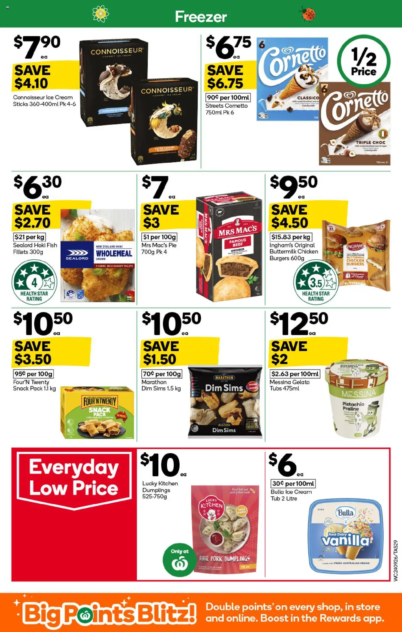 Woolworths catalogue - valid from 24.09.2025 | Page: 29 | Products: Chicken, Pork, Beef, Ice cream